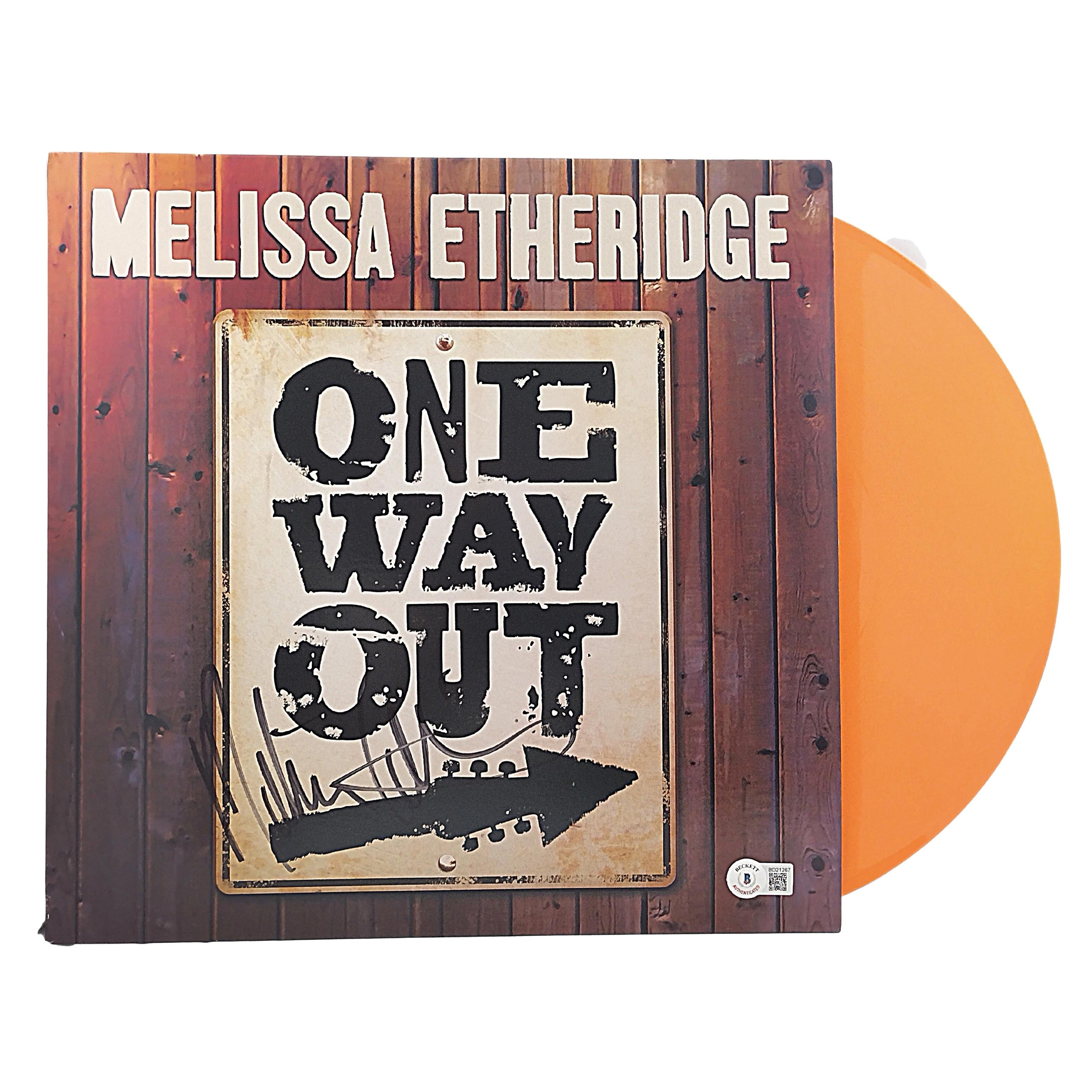 Melissa Etheridge Signed One Way Autograph Photo Beckett BAS