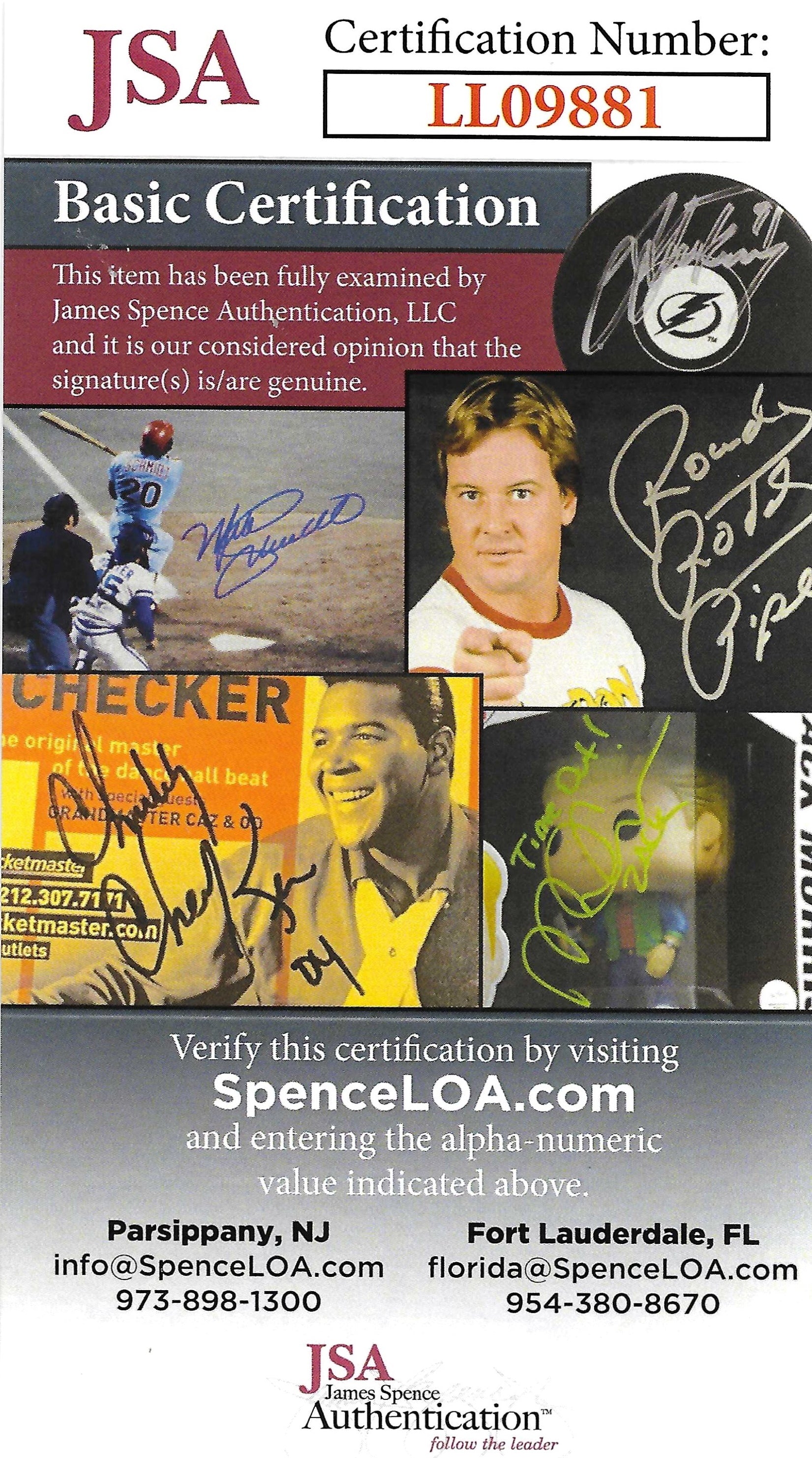 Michael J. autographed cd – full view – JSA COA