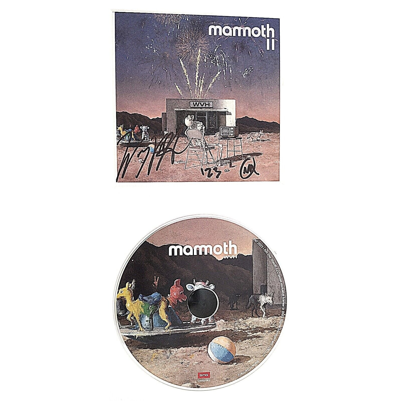 Wolfgang Van cd autograph – angled display – Beckett COA