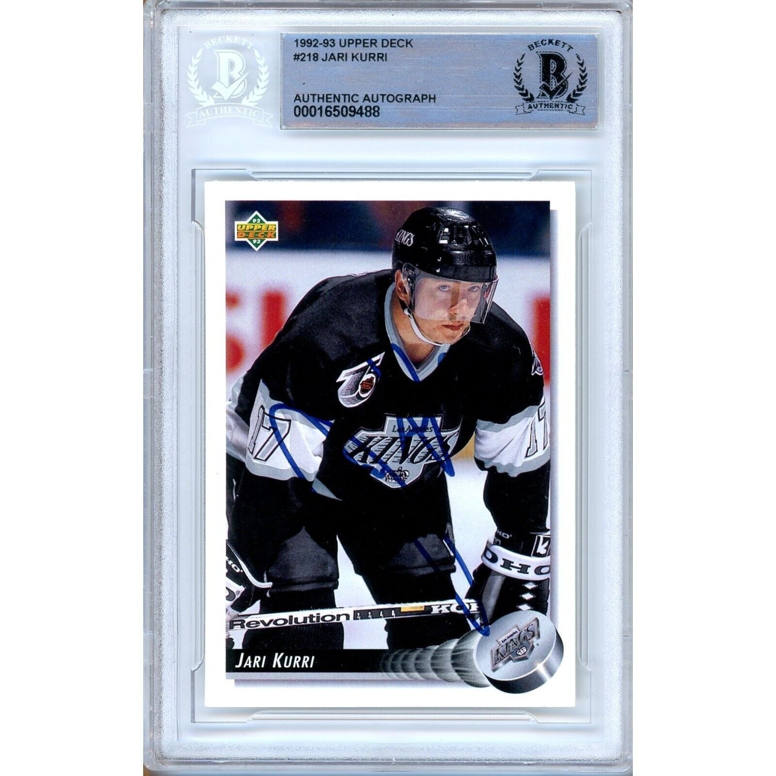 1992 Upper Deck Kings Autographed Trading Card – Beckett BAS