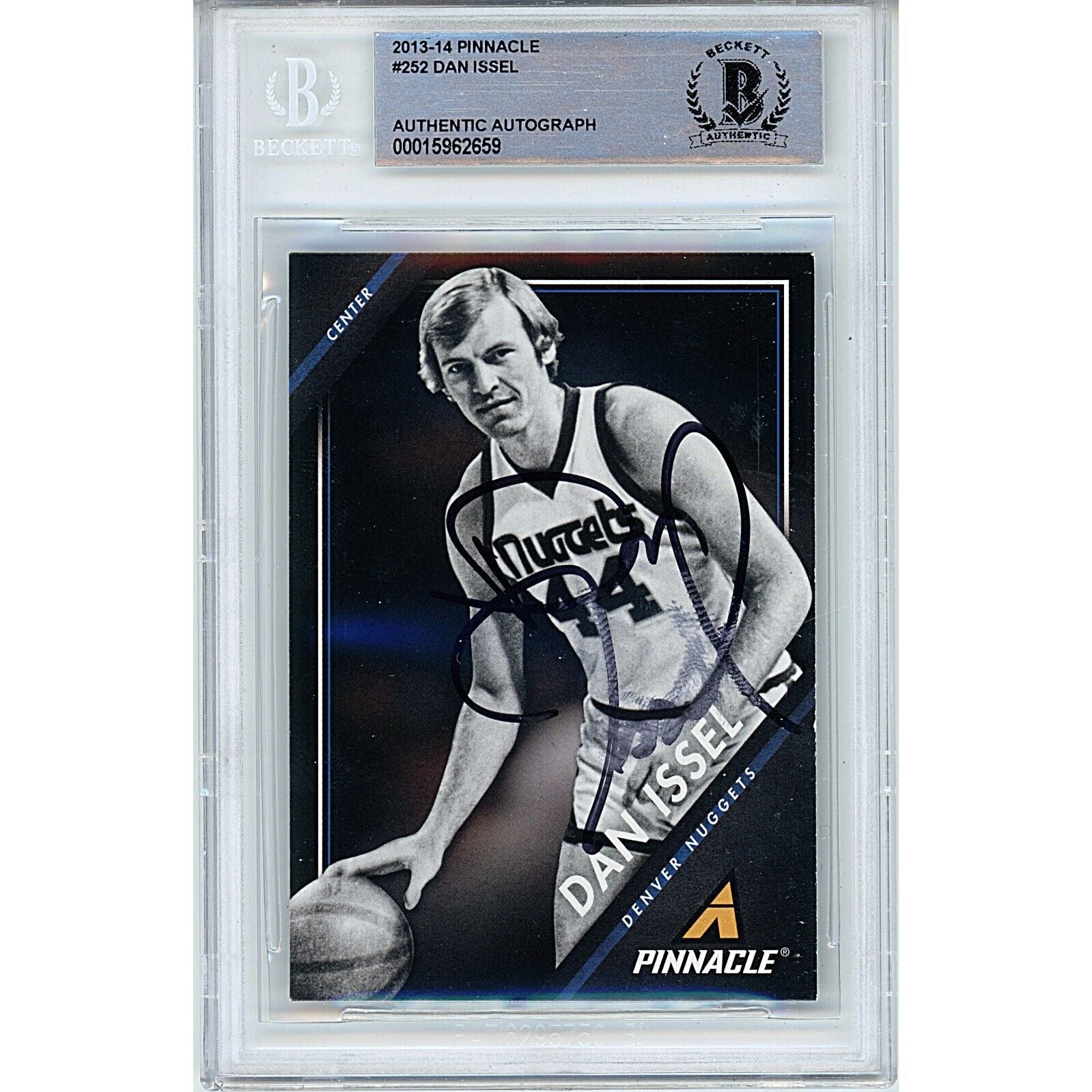 2013 Panini #252 Dan Issel Denver Nuggets Autographed Trading Card – Beckett BAS