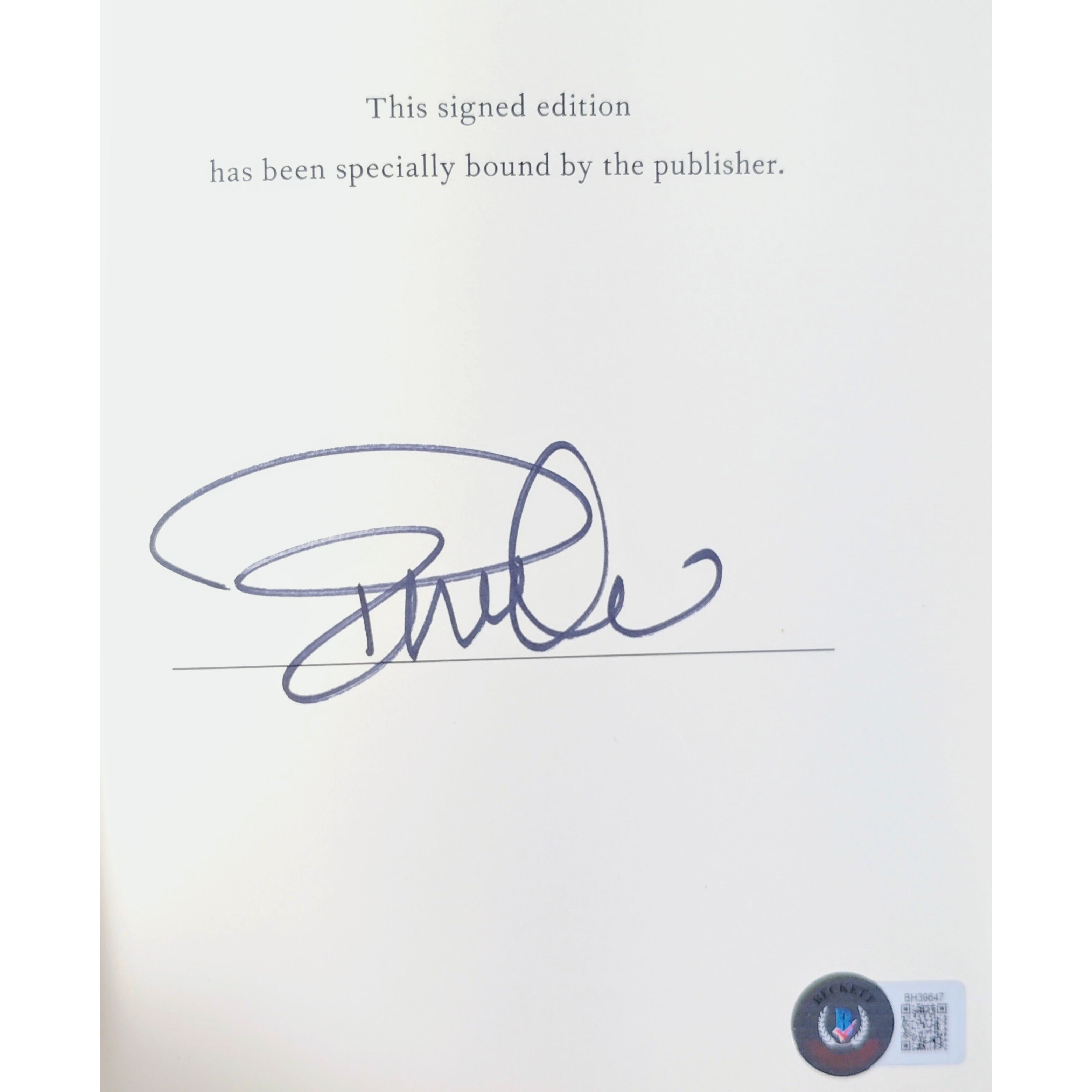 Pamela Anderson Signed Love Book Beckett BAS