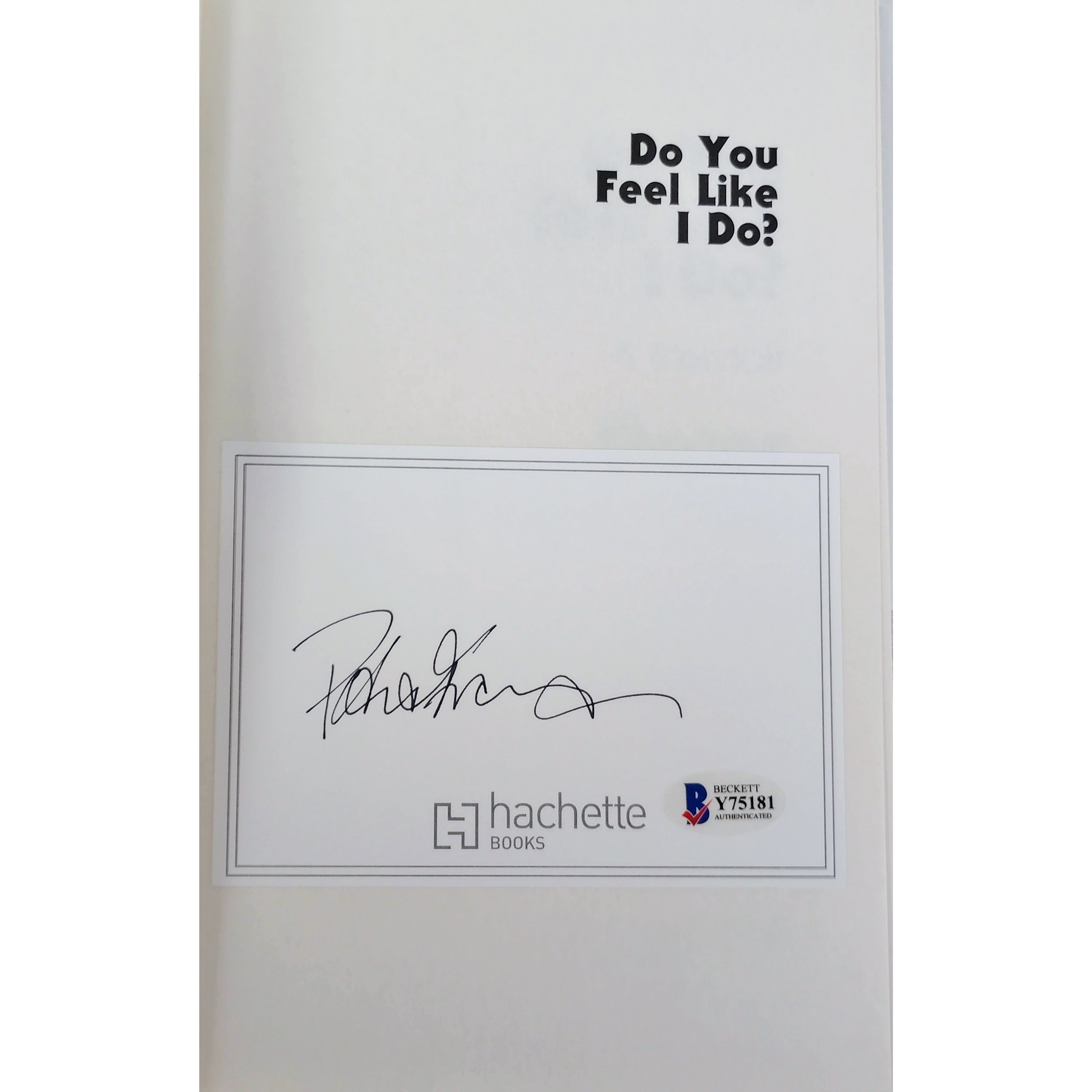 Peter Frampton Signed Do You Autograph Book Beckett BAS