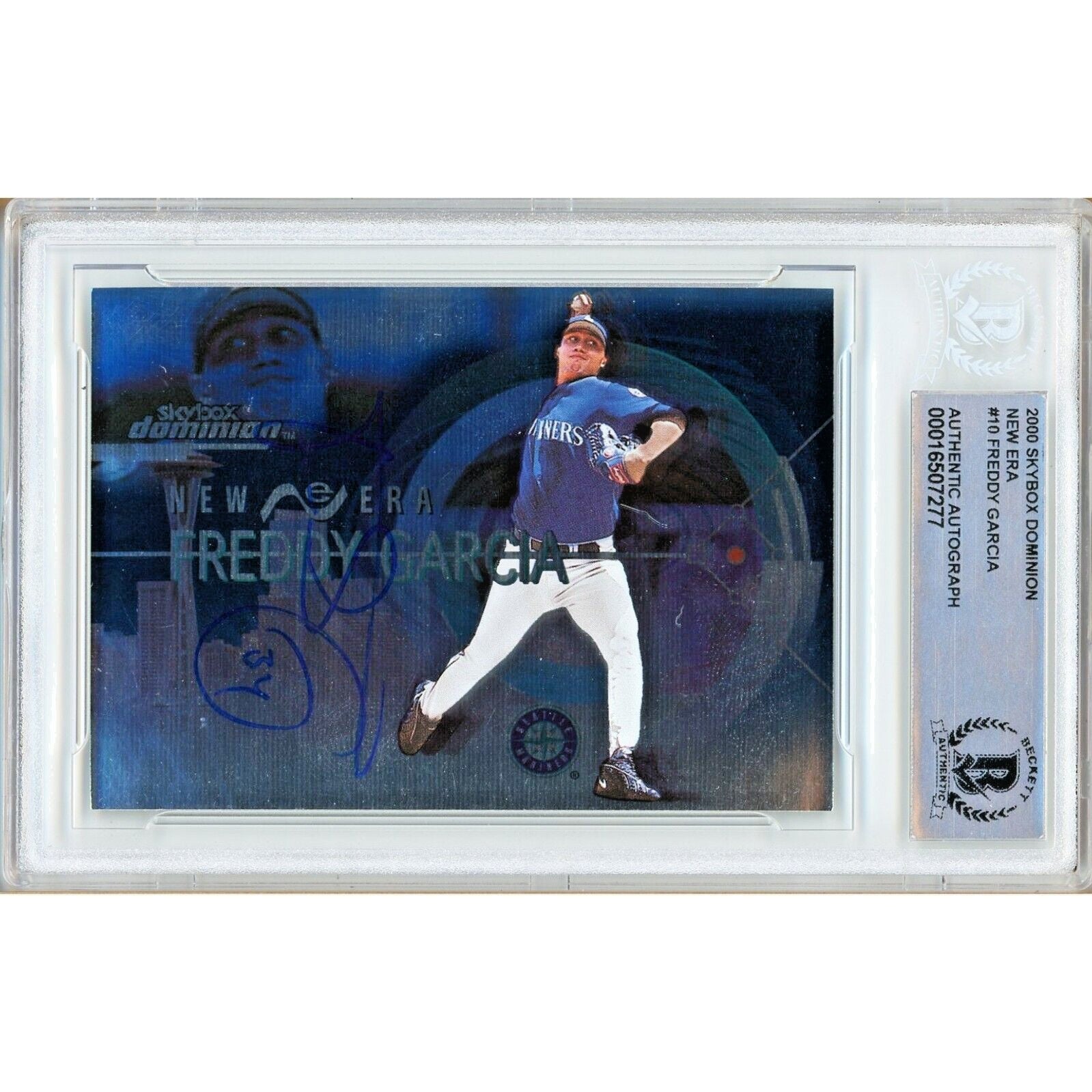 2000 SkyBox Freddy Garcia Seattle Mariners Autographed Trading Card – Beckett BAS