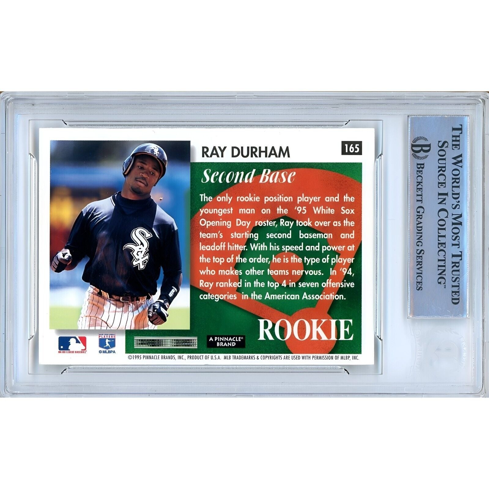 Ray Durham Chicago White Sox signed trading card – signature close-up – Beckett COA