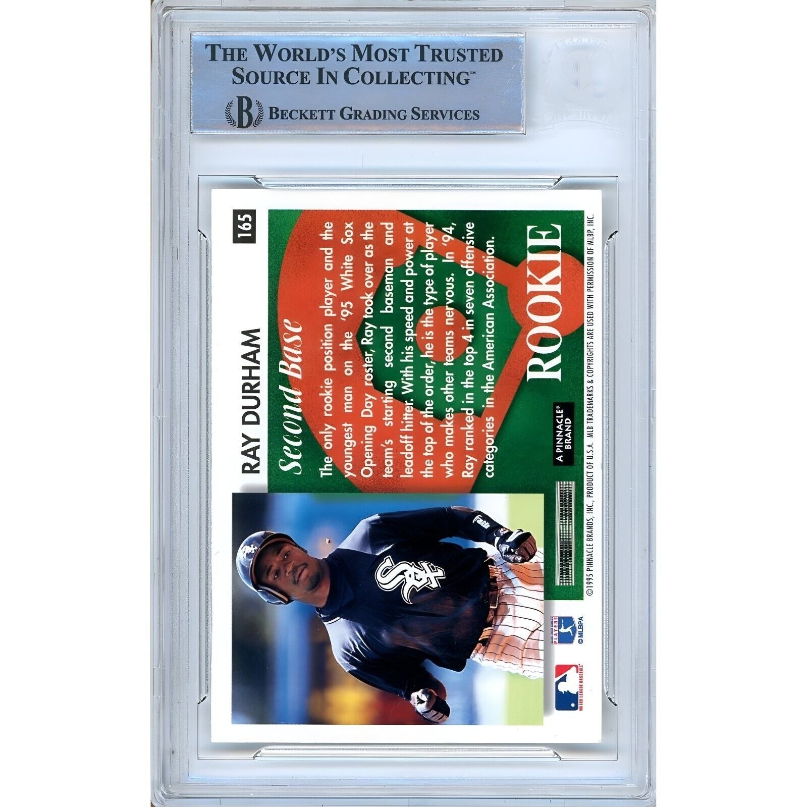 Ray Durham Chicago White Sox auto trading card – authentication sticker – Beckett COA