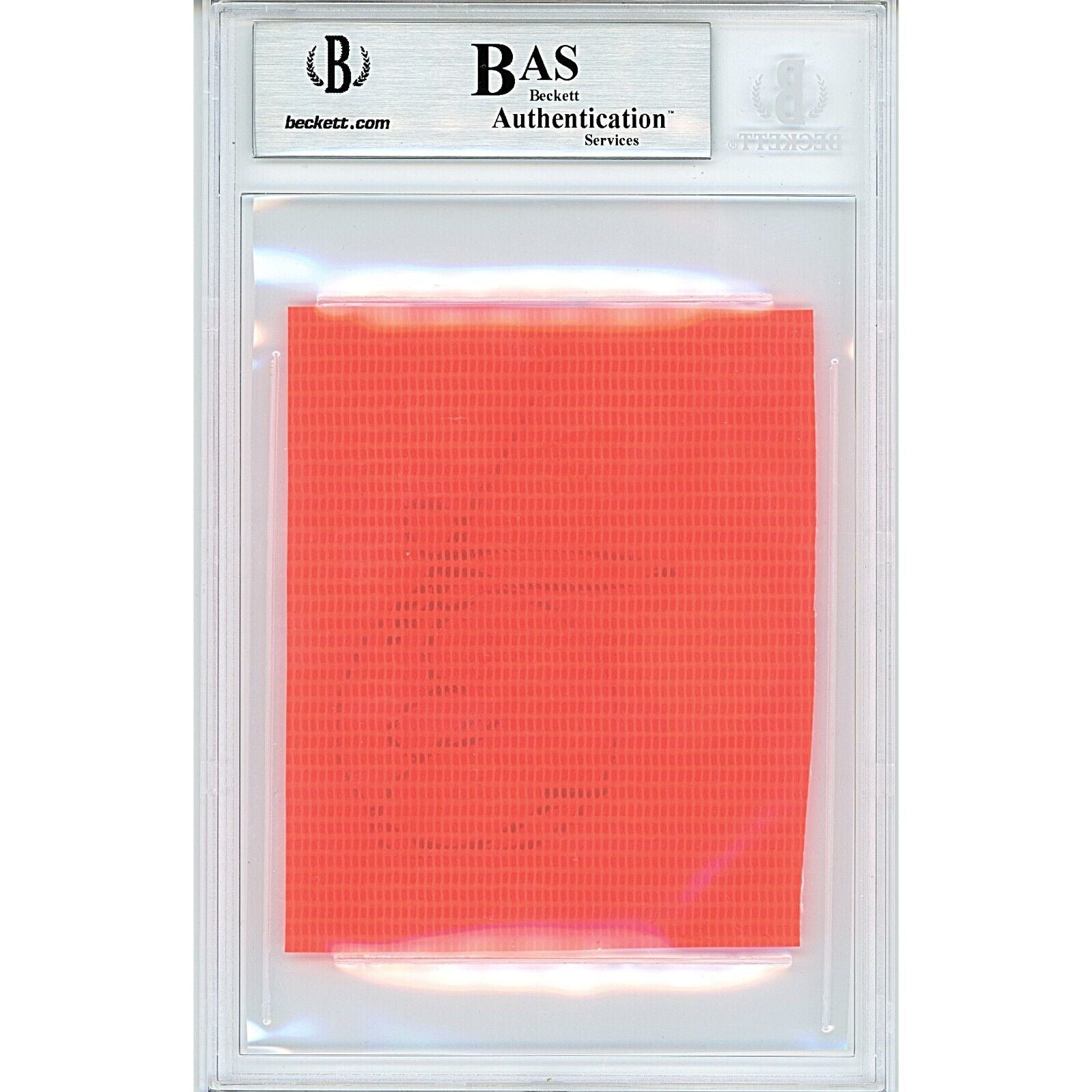 Eric Dickerson Los Angeles Rams auto trading card – authentication sticker – Beckett COA