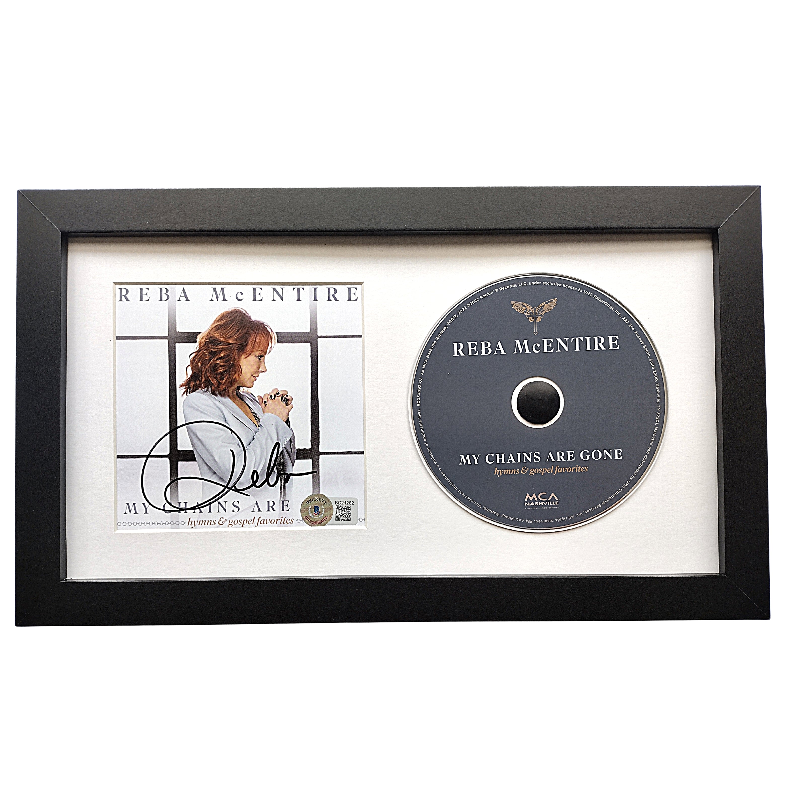 Reba Signed My Chains Are Gone Autograph Photo Beckett BAS
