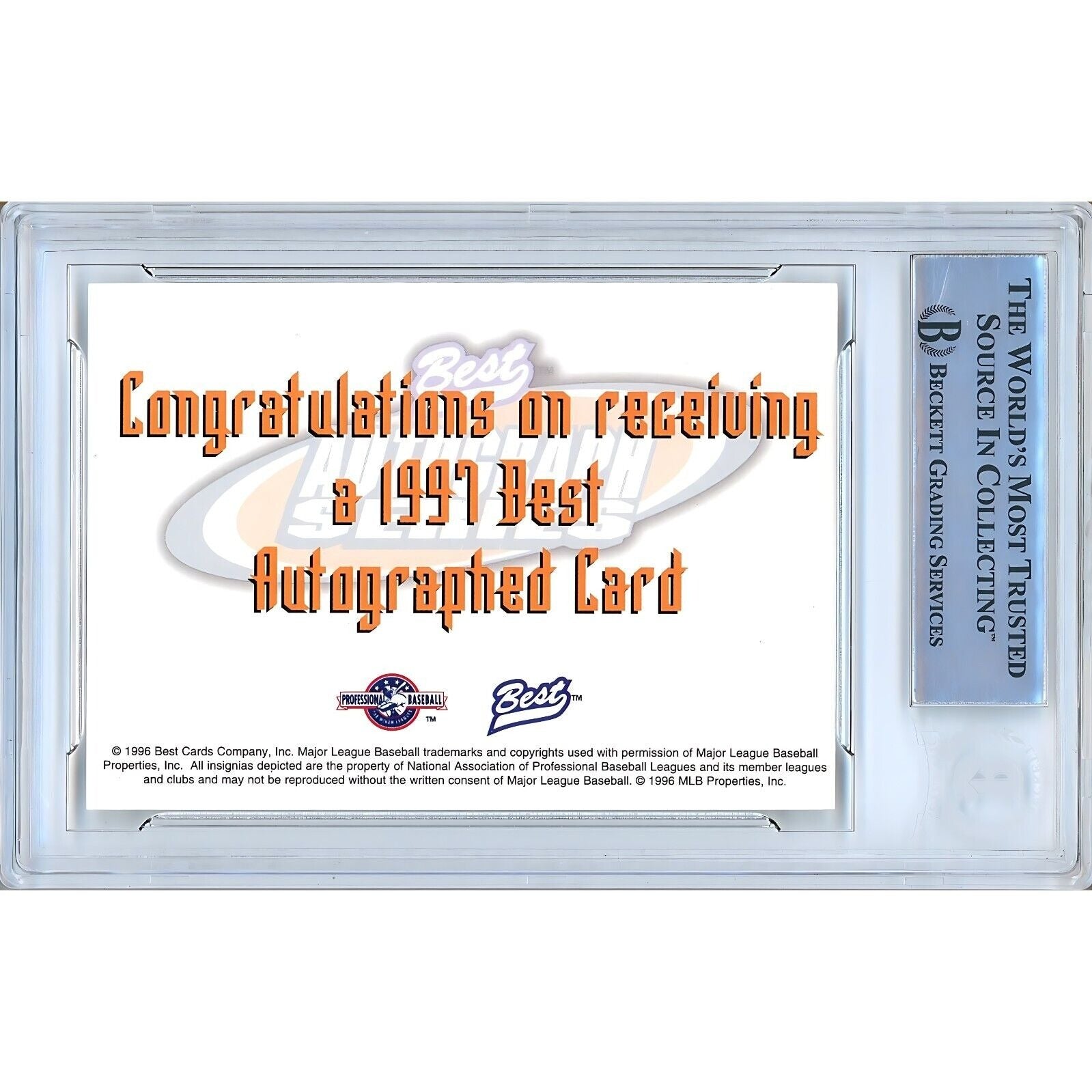 Paul Konerko Los Angeles Dodgers signed trading card – signature close-up – Beckett COA