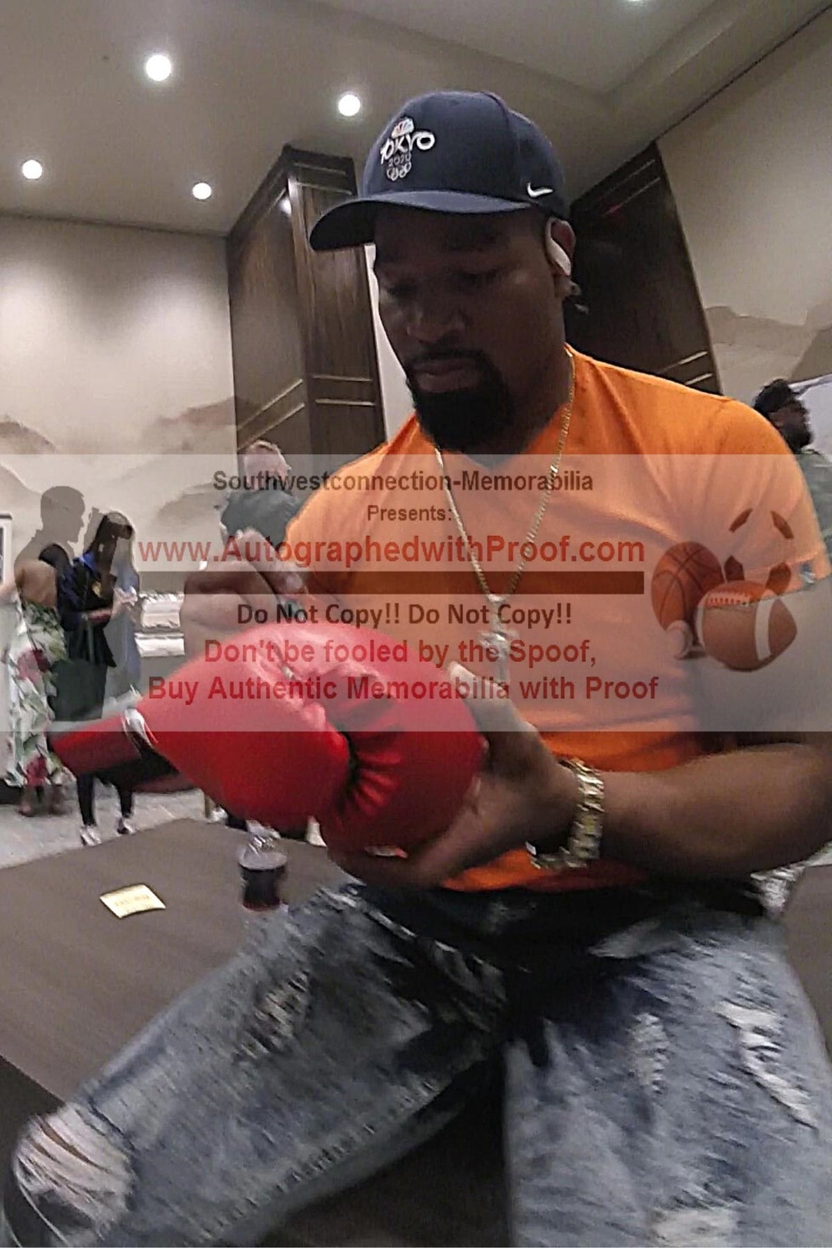 Shawn Showtime Porter Signed Everlast Glove Beckett BAS