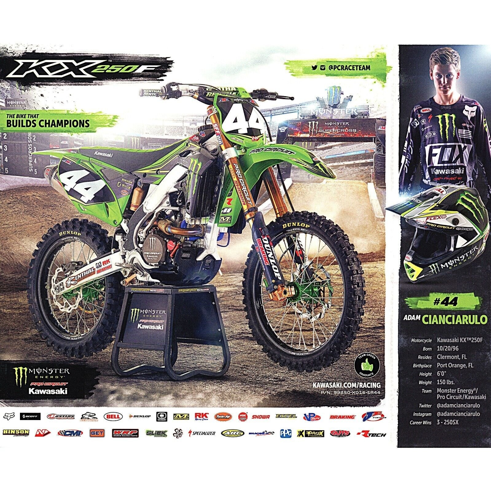 Adam Cianciarulo Signed Photo – Beckett BAS