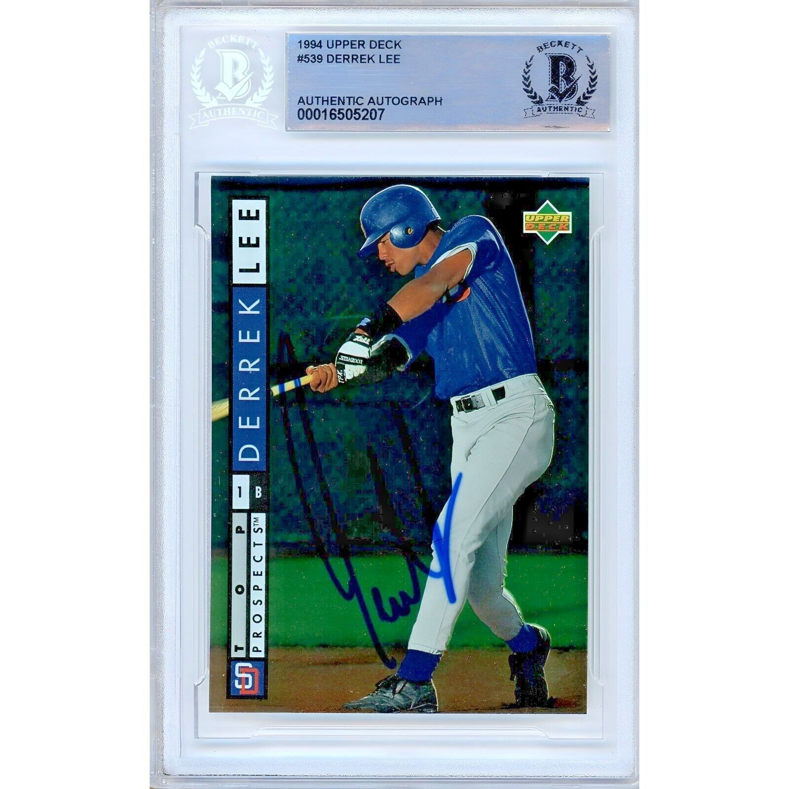 1994 Upper Deck #539 Padres Autographed Trading Card – Beckett BAS