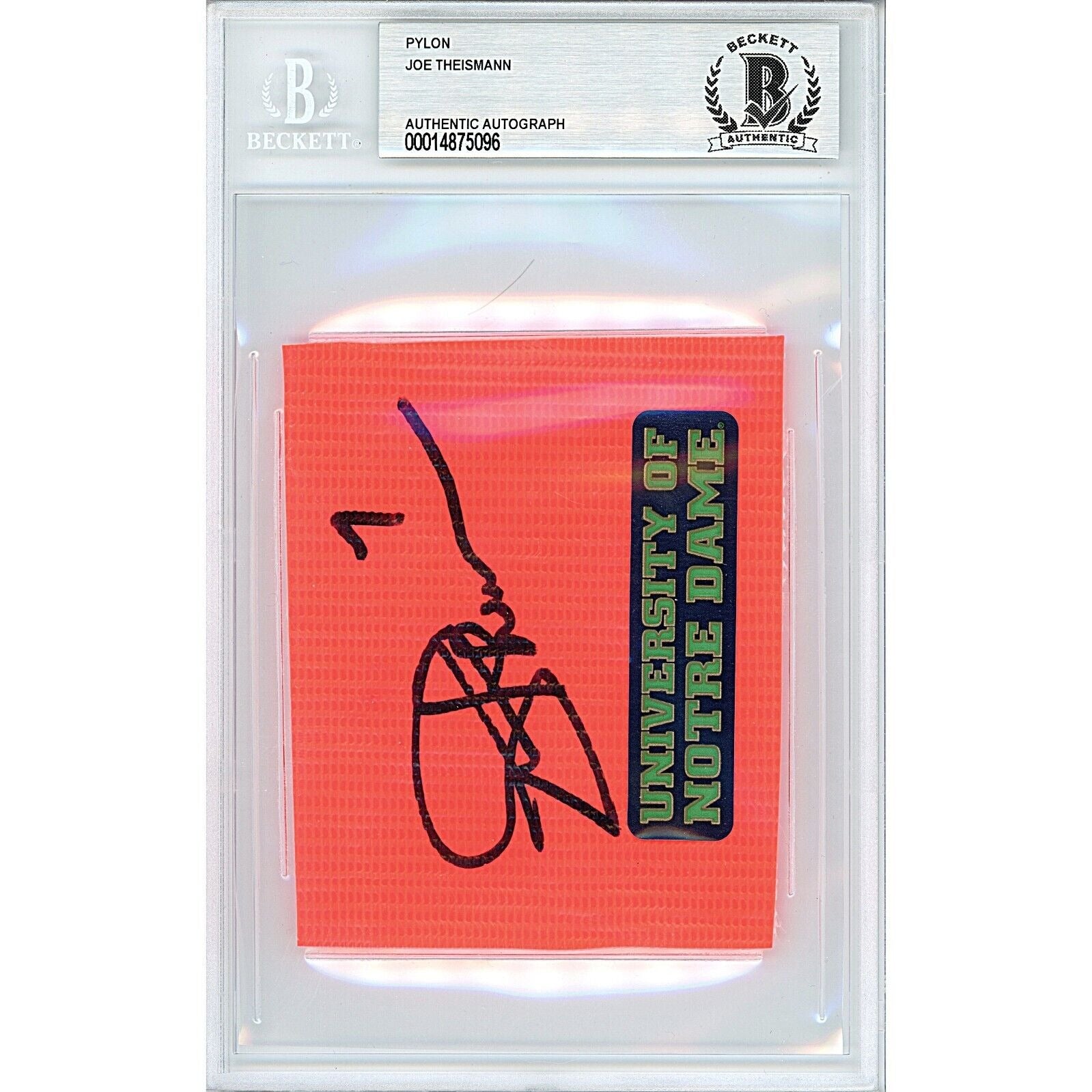 Joe Theismann Notre Dame Fighting Irish Signed Trading Card – Beckett BAS