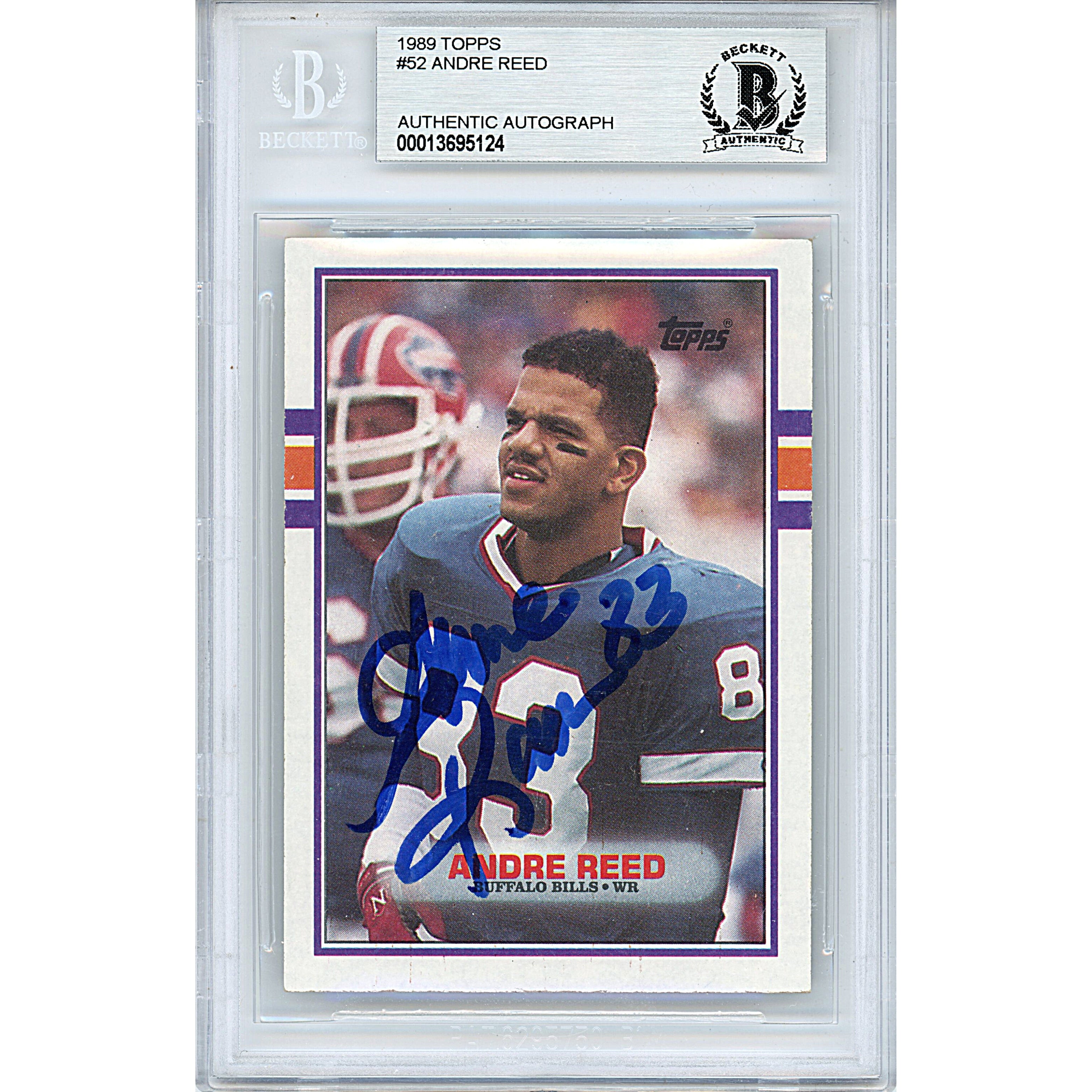 Andre Reed Signed Buffalo Bills 1995 Upper Deck Football Card