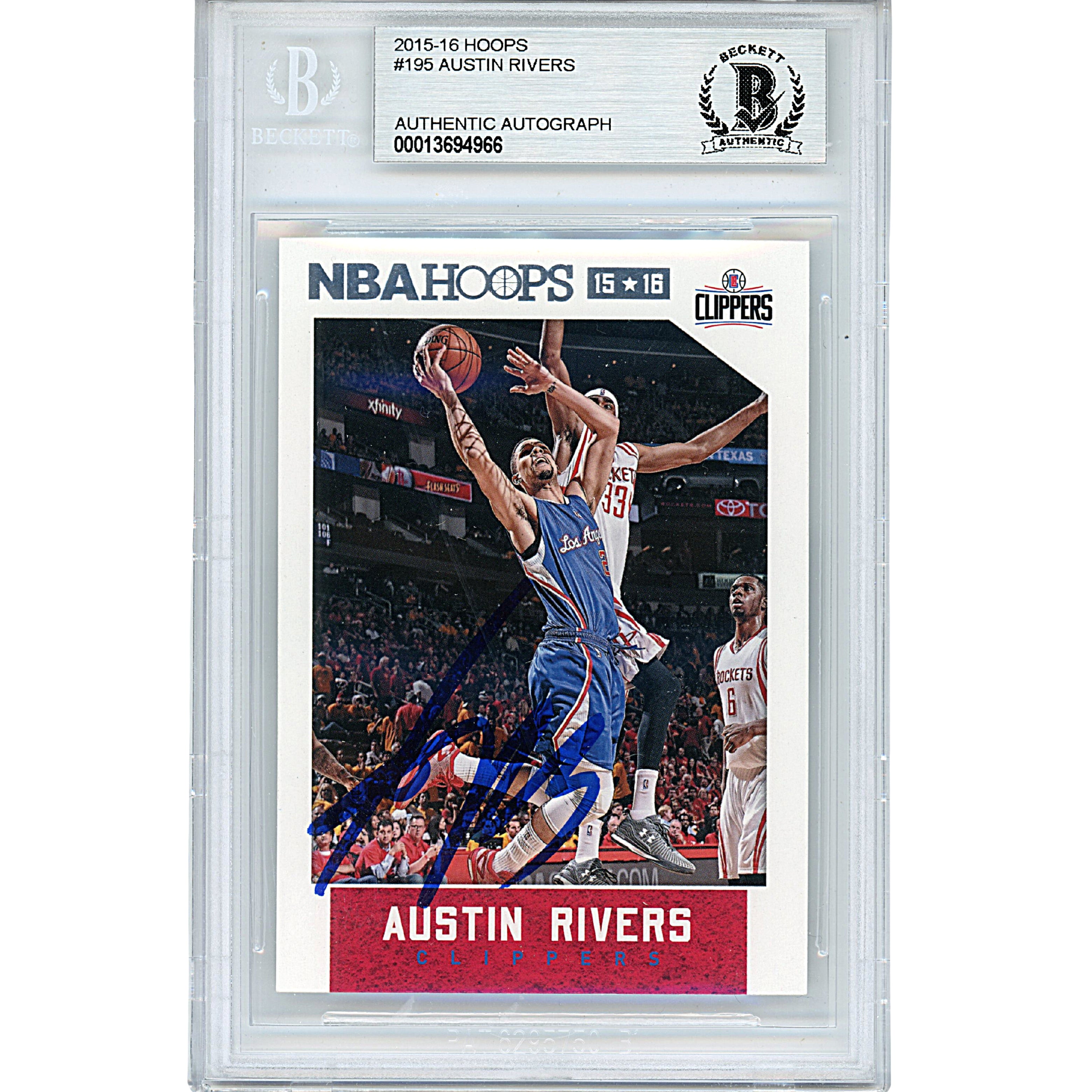 2015 #10 Austin Rivers Autographed Trading Card – Beckett BAS