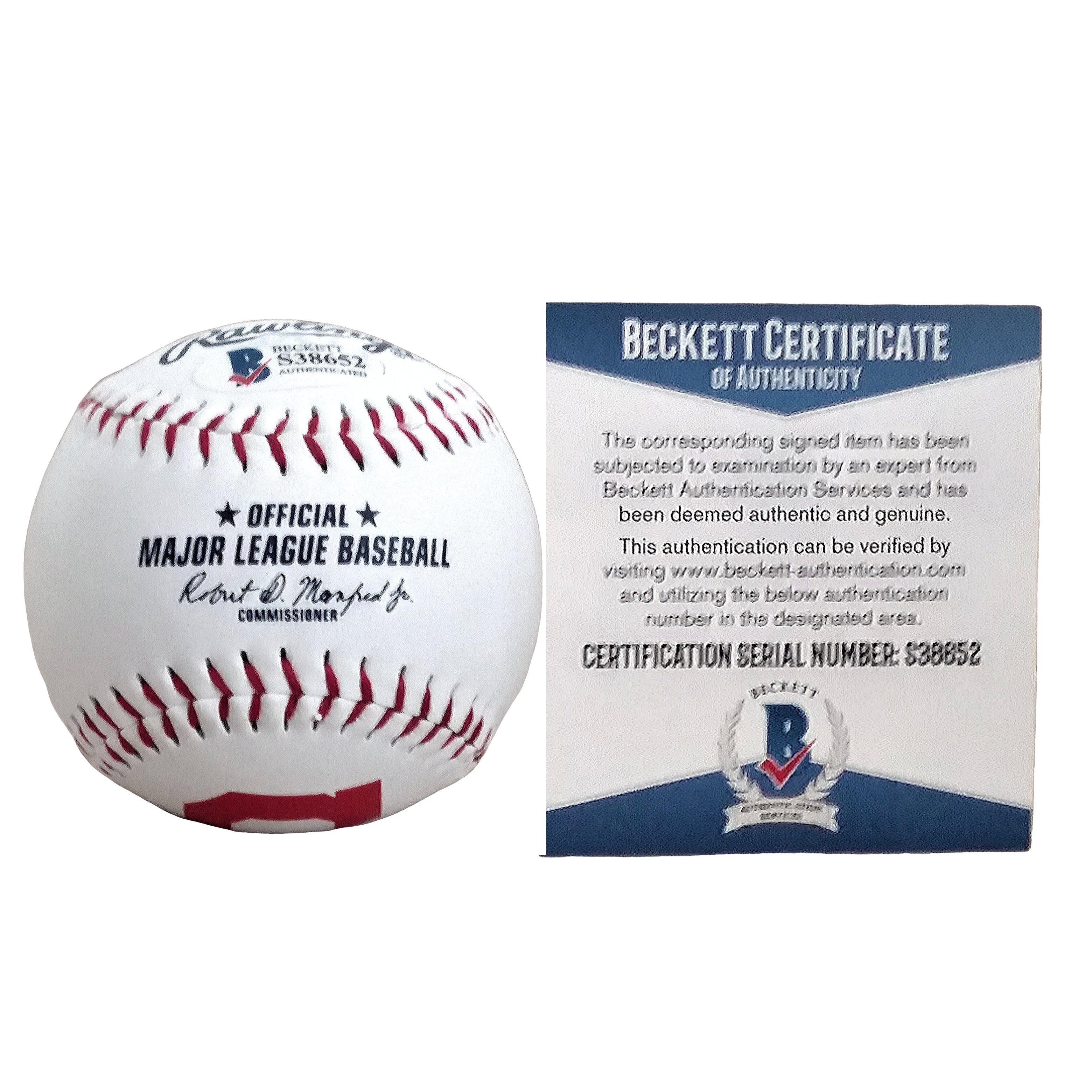 Bradley Zimmer Auto Baseball – Beckett BAS