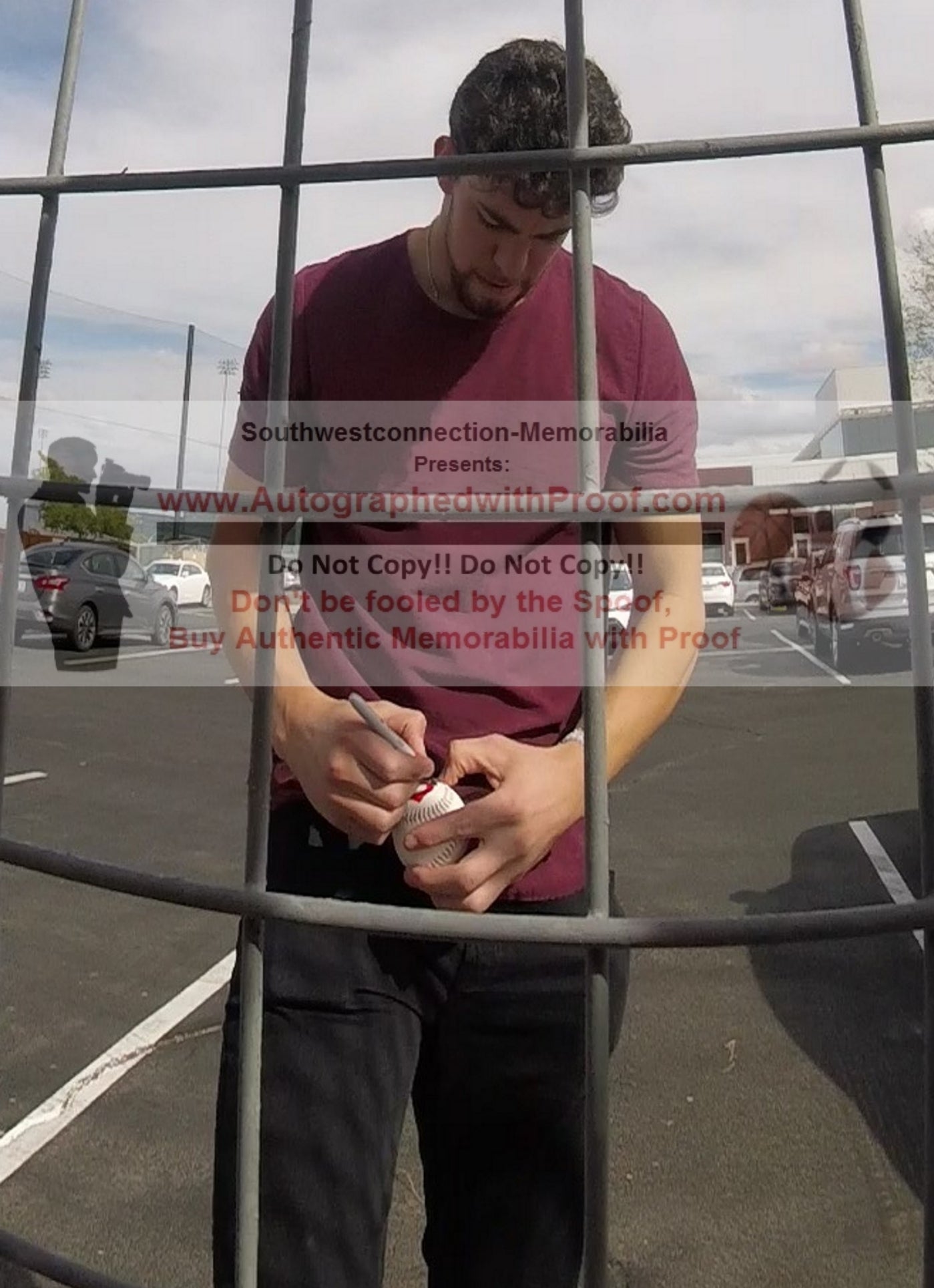 Bradley Zimmer Signed Baseball – Beckett BAS