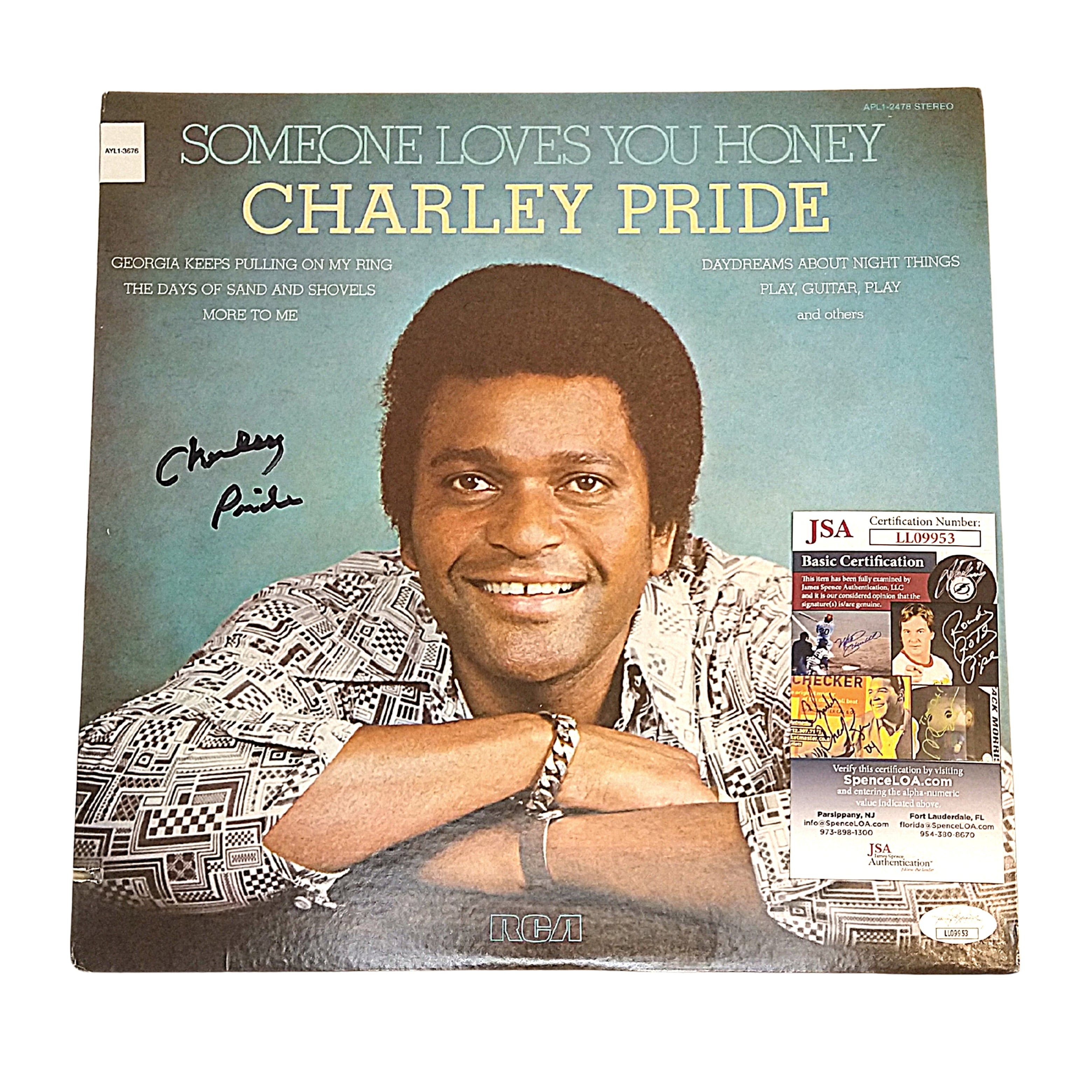 Charley Pride Signed Microphone – Beckett BAS