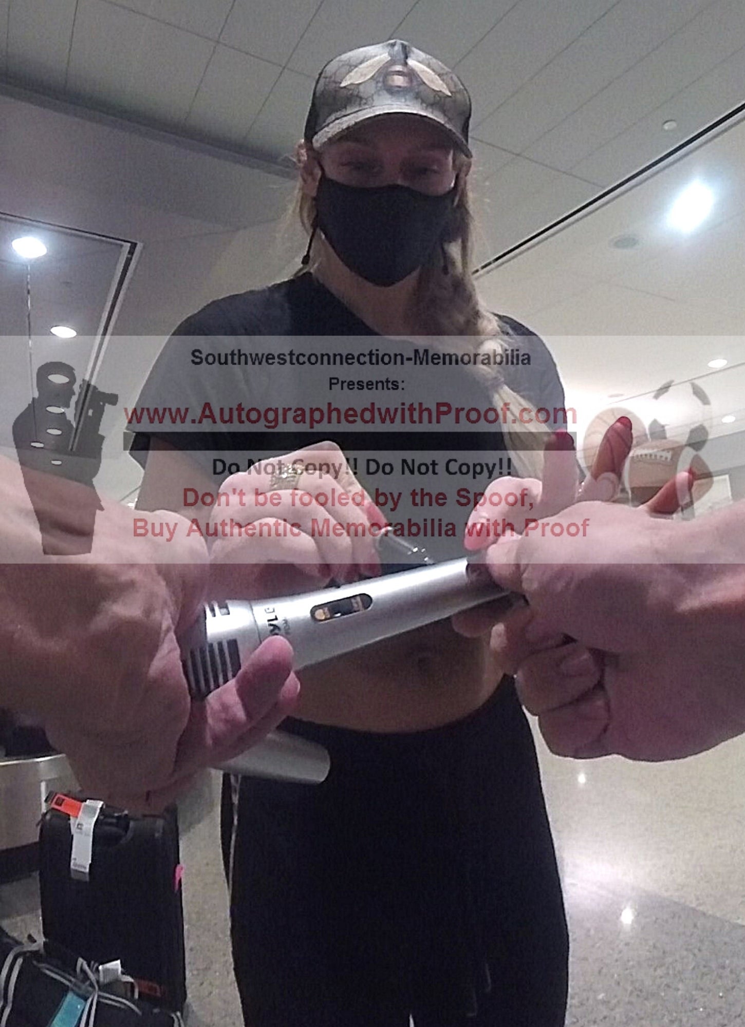 Charlotte Flair Signed Microphone – Beckett BAS