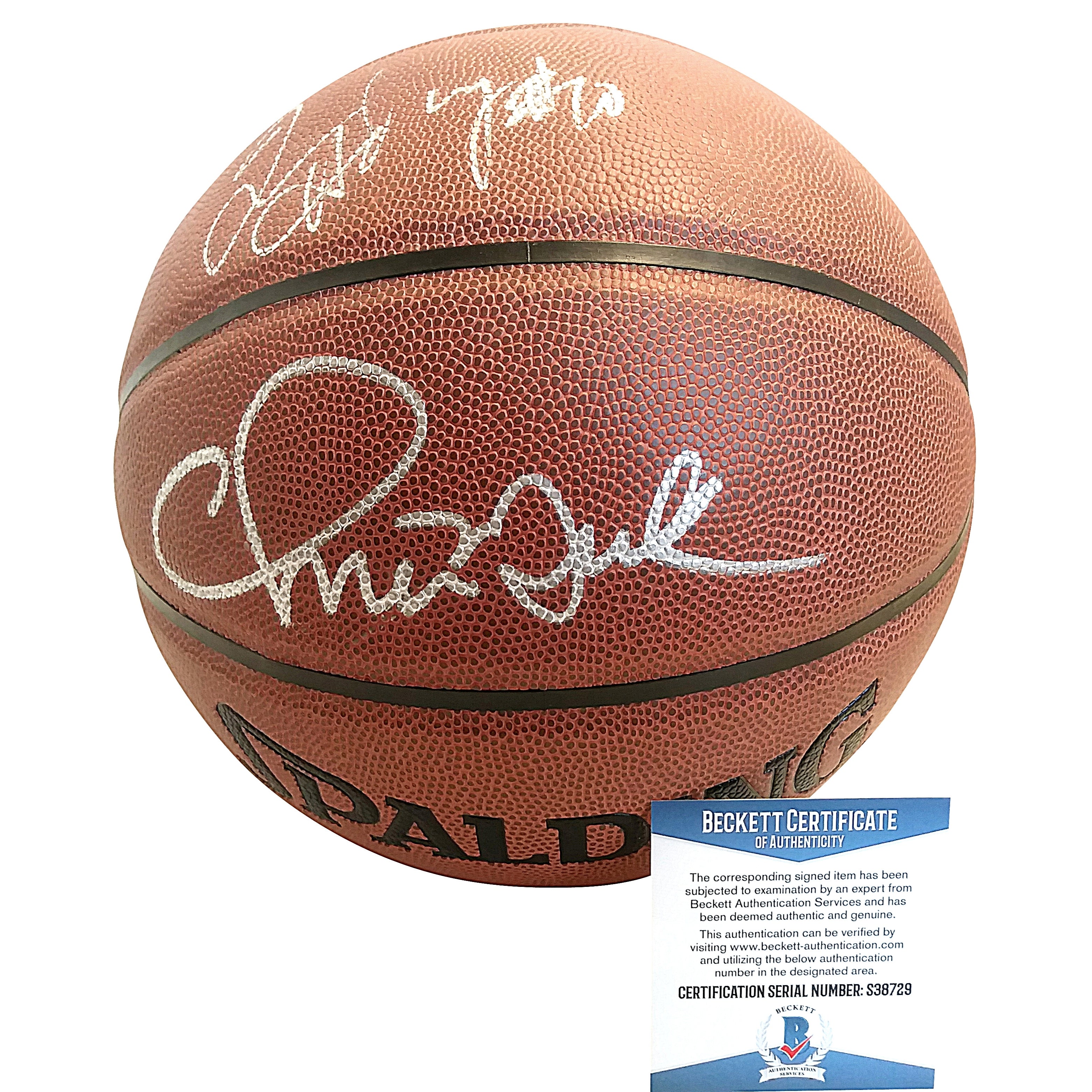 Chris Mullin And Tim Hardaway Autographed Basketball – Beckett BAS