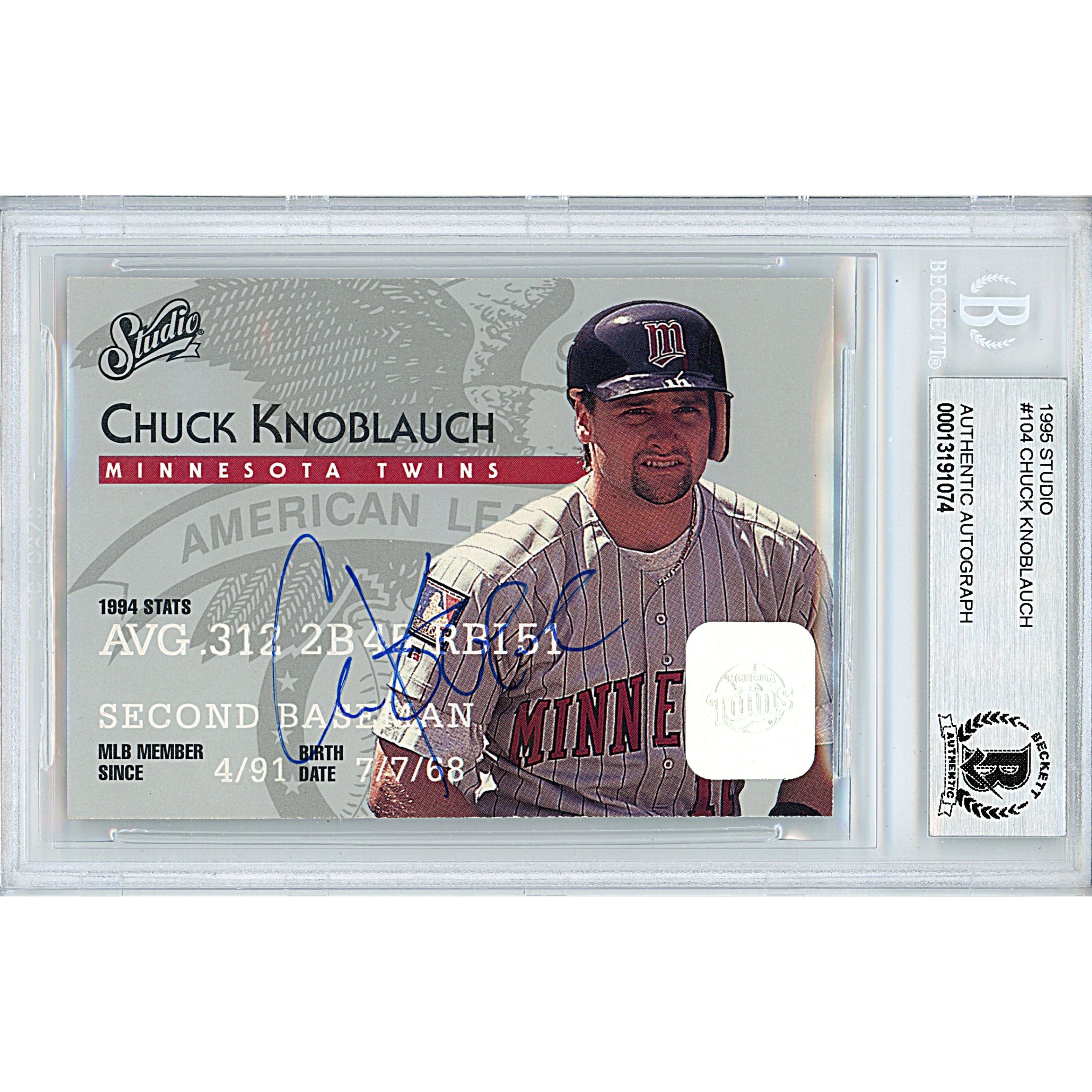 Chuck Knoblauch signed MLB baseball