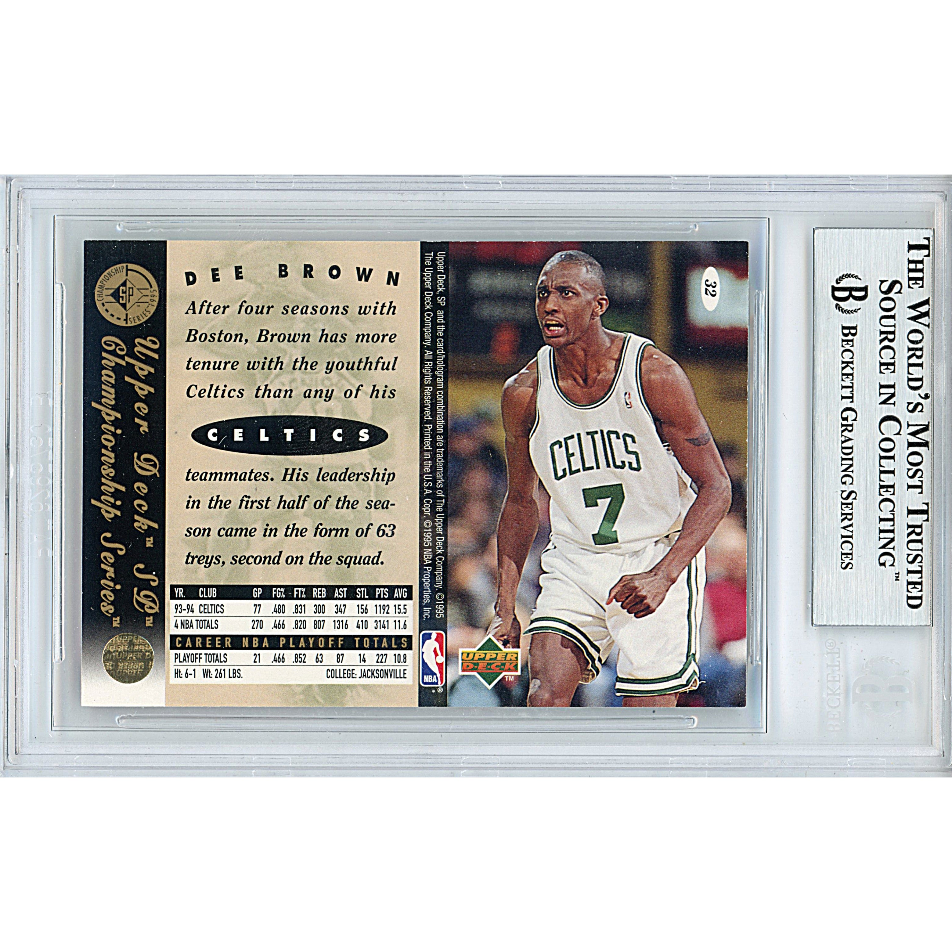 1994 # Dee Brown Signed Trading Card – Beckett BAS