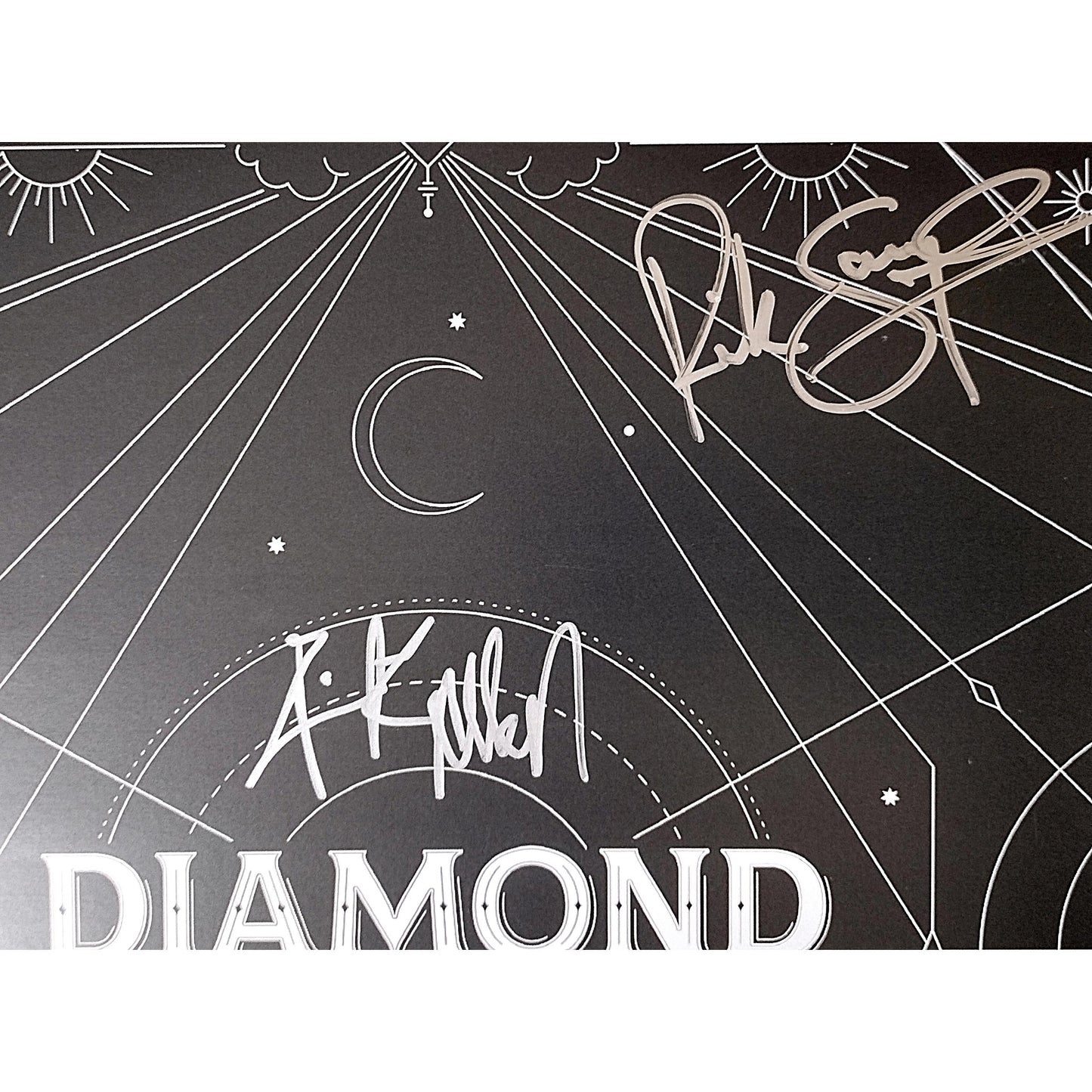 Music- Autographed- Def Leppard Signed Diamond Star Halos Vinyl Record 12x12 Album Flat Beckett Certified Authentication 307