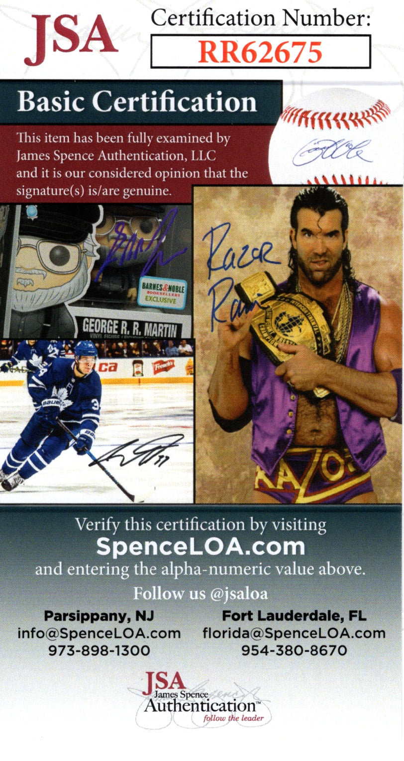 Drew McIntyre auto photo – authentication sticker – JSA COA