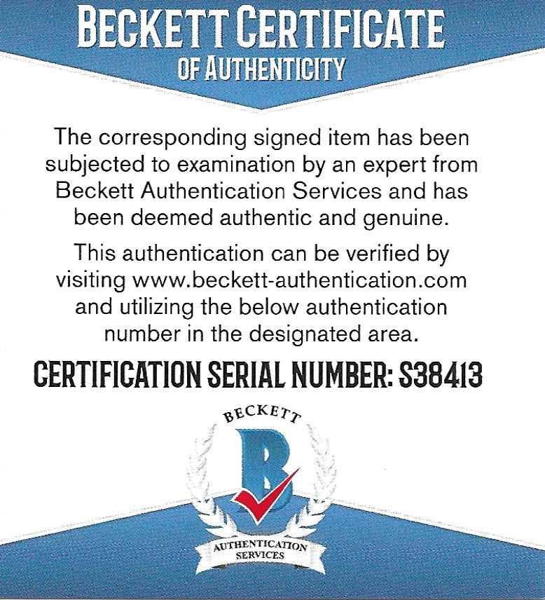 Florence LaRue photo autograph – angled display – Beckett COA