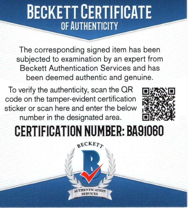 Frank Mir autographed photo – full view – Beckett COA