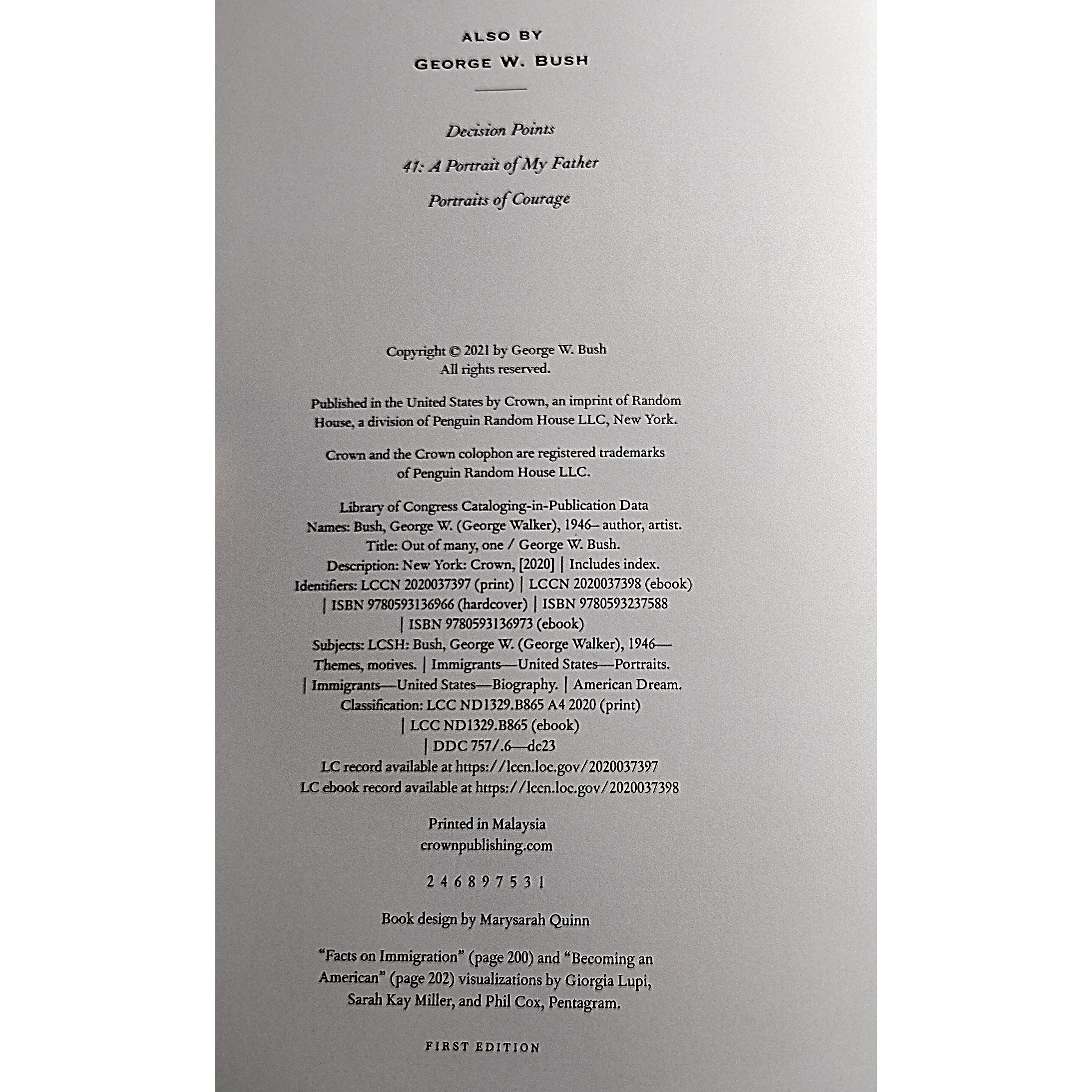 George W. autographed vinyl record – full view – Beckett COA