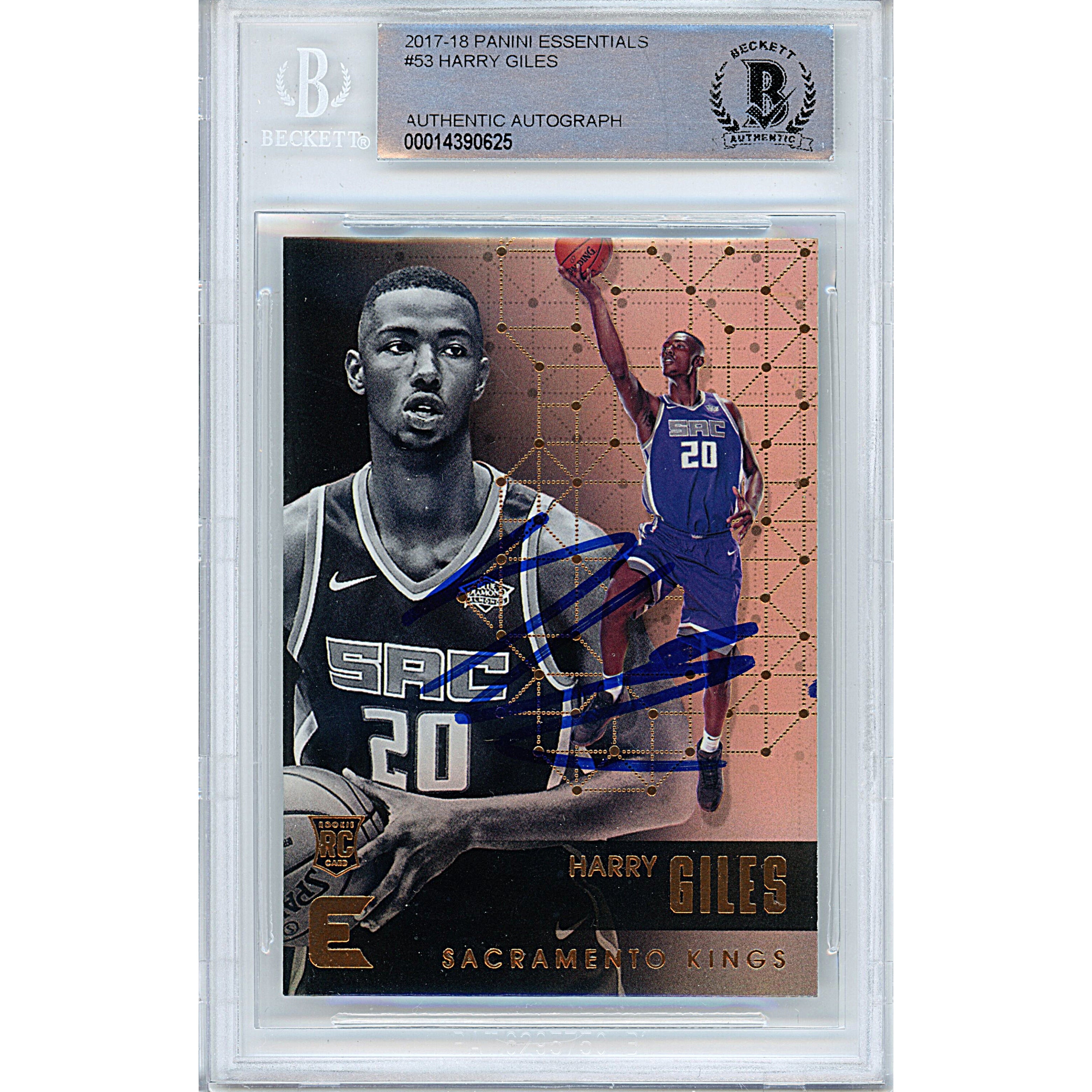 2017 #00014390625 Harry Giles Autographed Trading Card – Beckett BAS