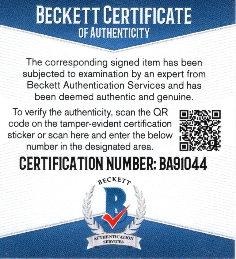 Iggy Azalea photo autograph – angled display – Beckett COA