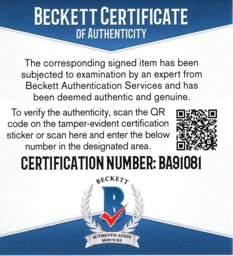 Jarrett Jack trading card autograph – angled display – Beckett COA