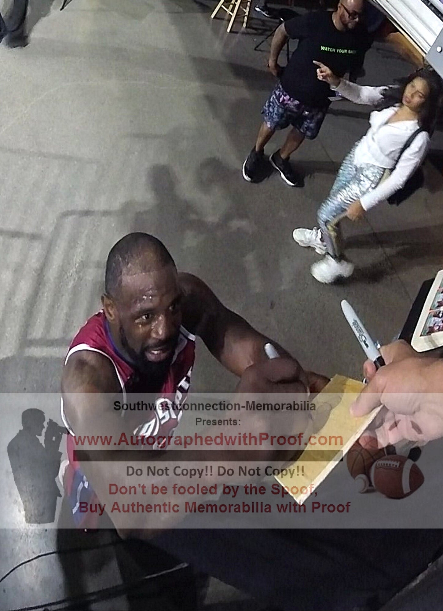 Jason Richardson signed basketball – signature close-up – Beckett COA