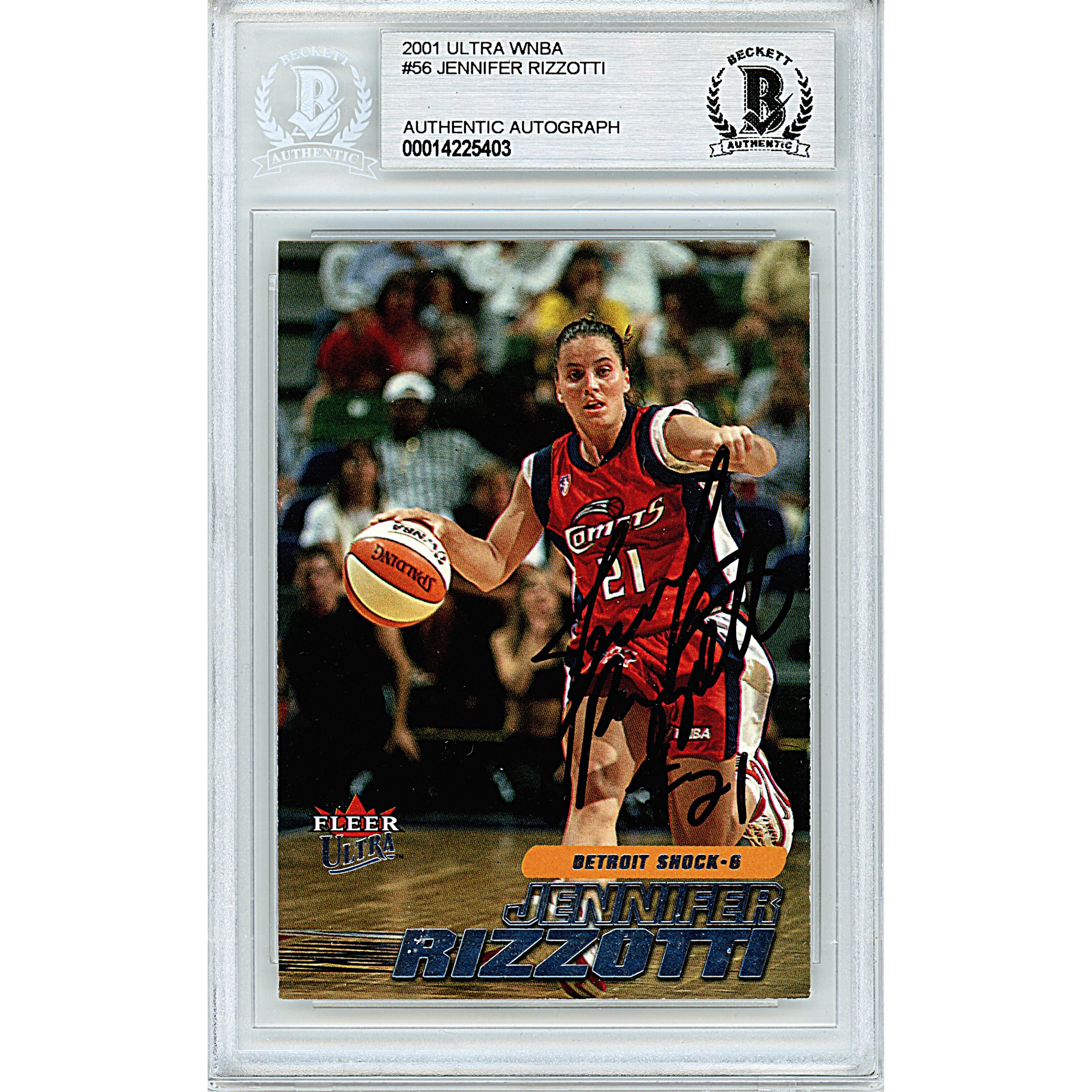 2001 Ultra WNBA Basketball autograph trading card – Beckett BAS