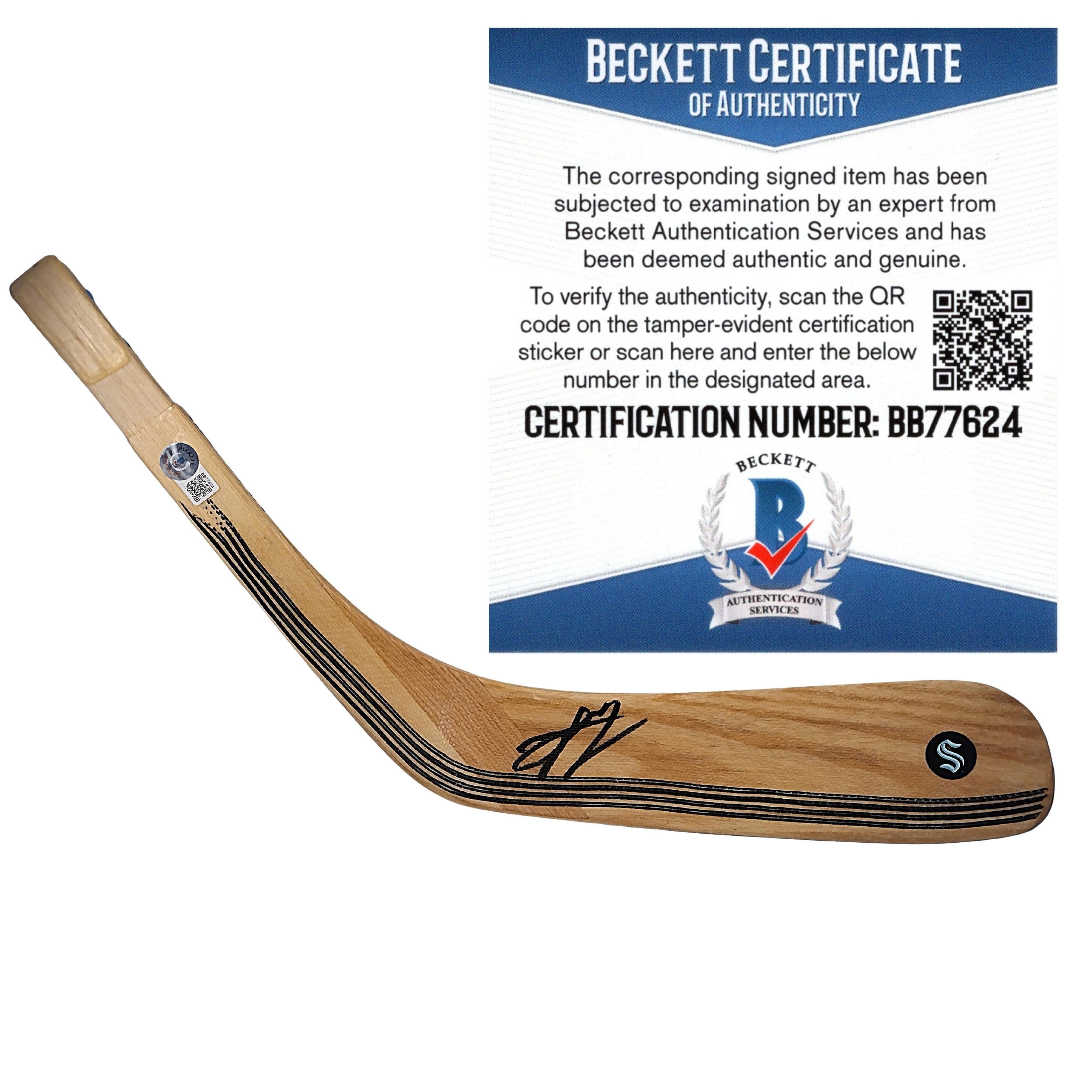 Jeremy Lauzon Autographed Hockey Stick Blade – Beckett BAS