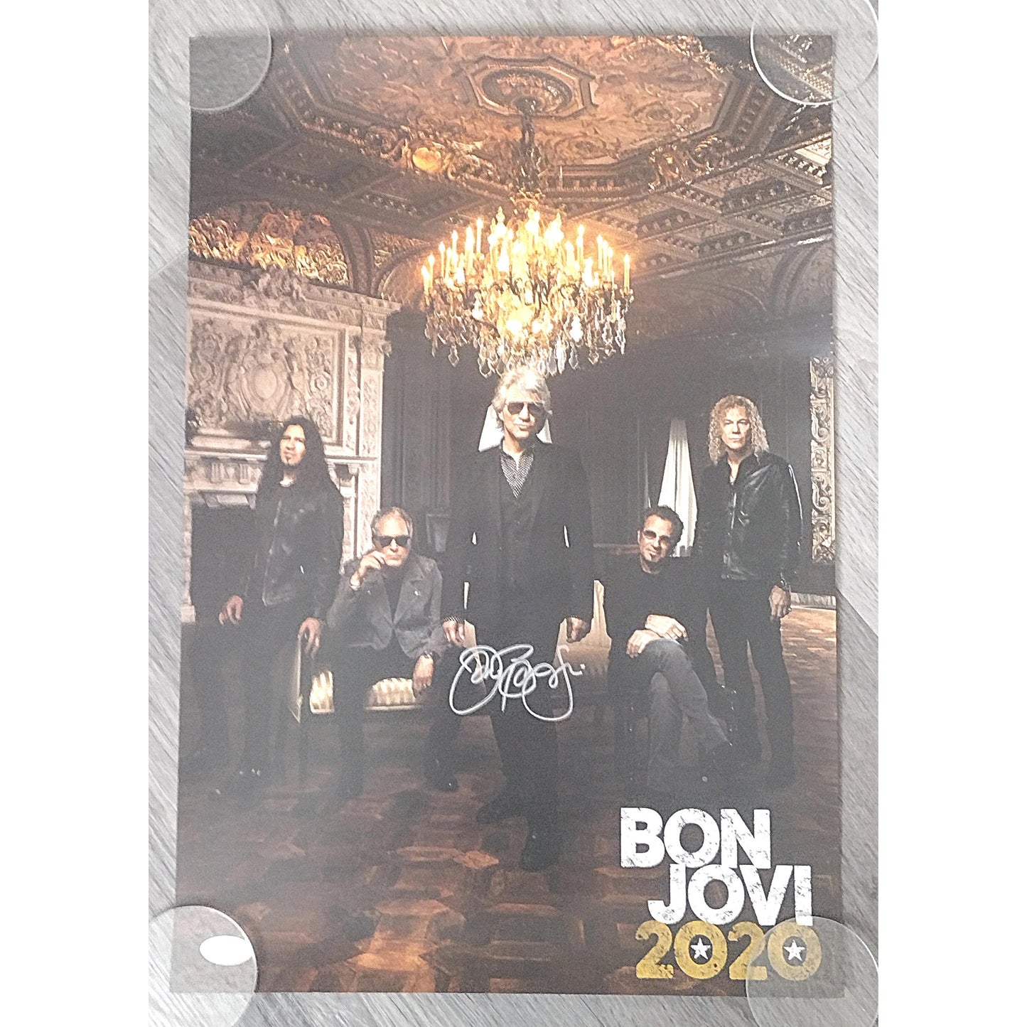 Music- Autographed- Jon Bon Jovi Signed 2020 Concert Tour 13x19 Inch Poster JSA Certified Authentic 101