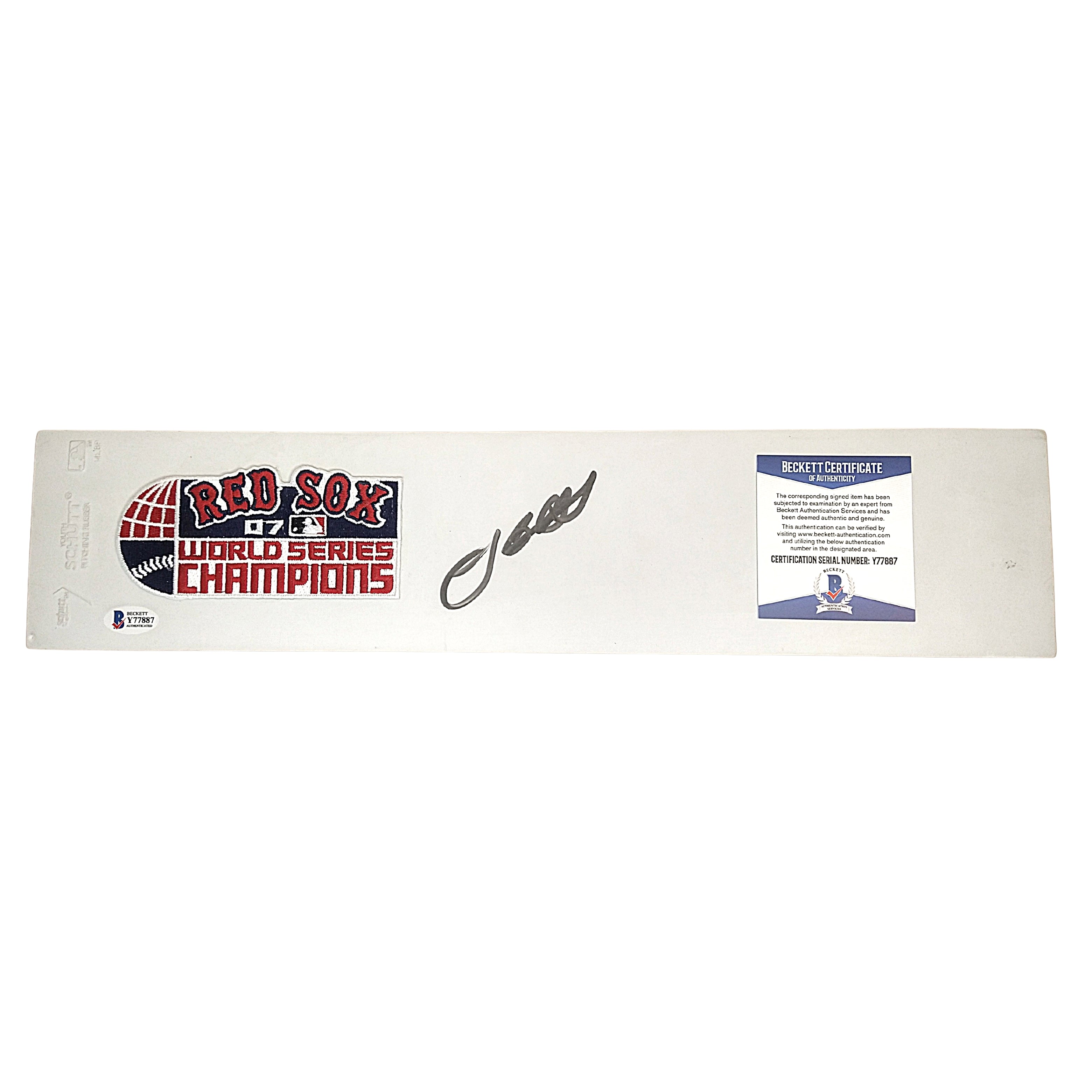 Josh Beckett Boston Boston Red Sox Autographed Pitching Rubber – Beckett BAS