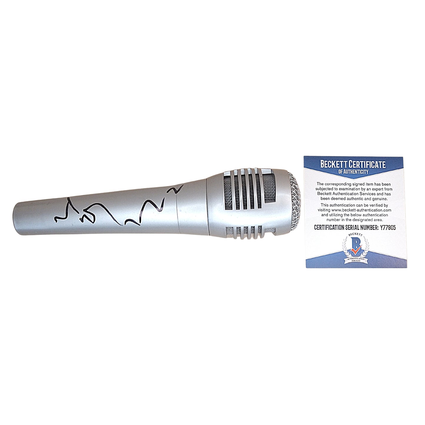 Microphones- Autographed- LaToya Jackson Signed Pyle Microphone - Exact Proof Photo - Beckett BAS Authentication- 101