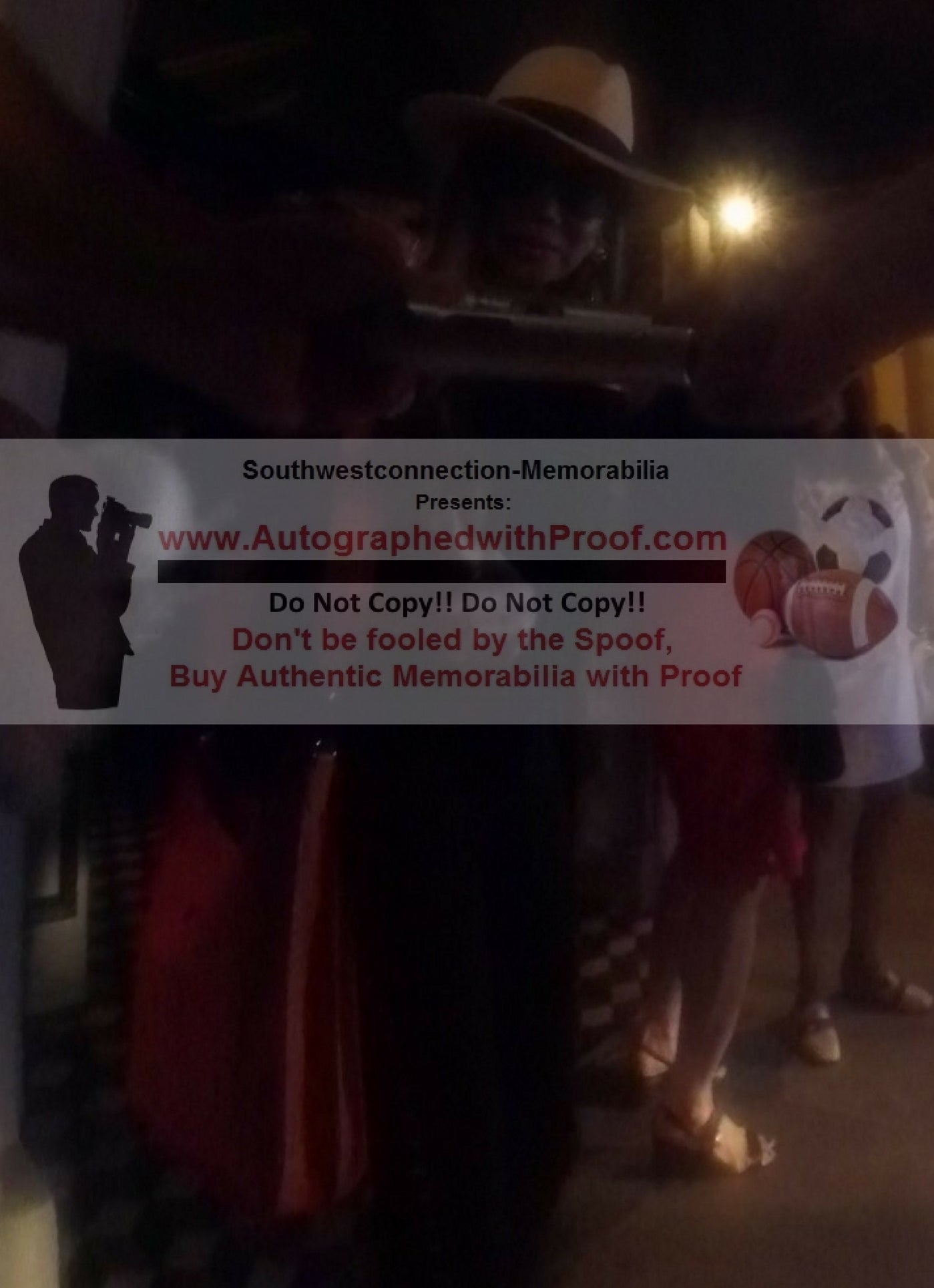 Microphones- Autographed- LaToya Jackson Signing Pyle Microphone - Exact Proof Photo - Beckett BAS Authentication- 1