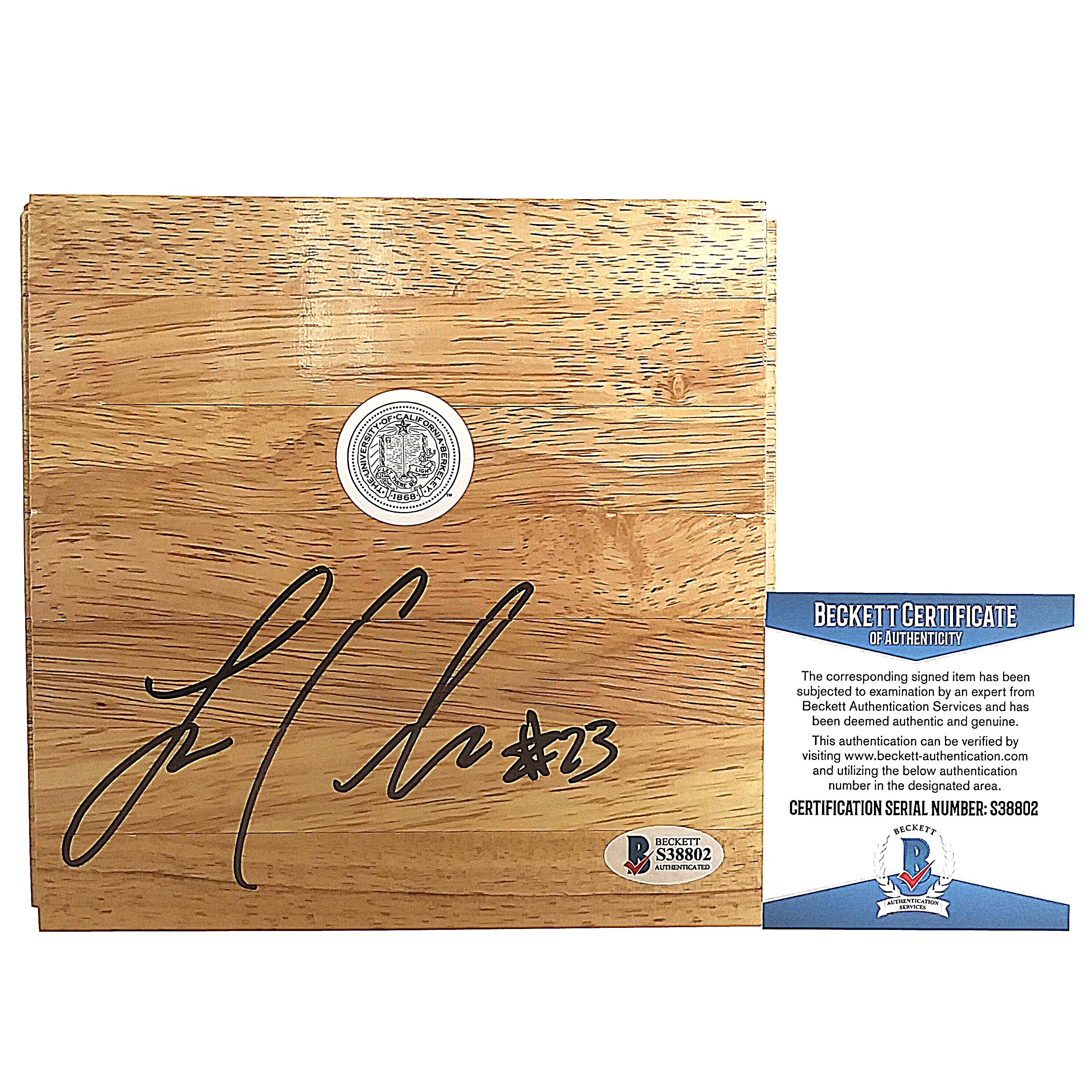 Layshia Clarendon Autographed Parquet Basketball Floorboard  – Beckett BAS.