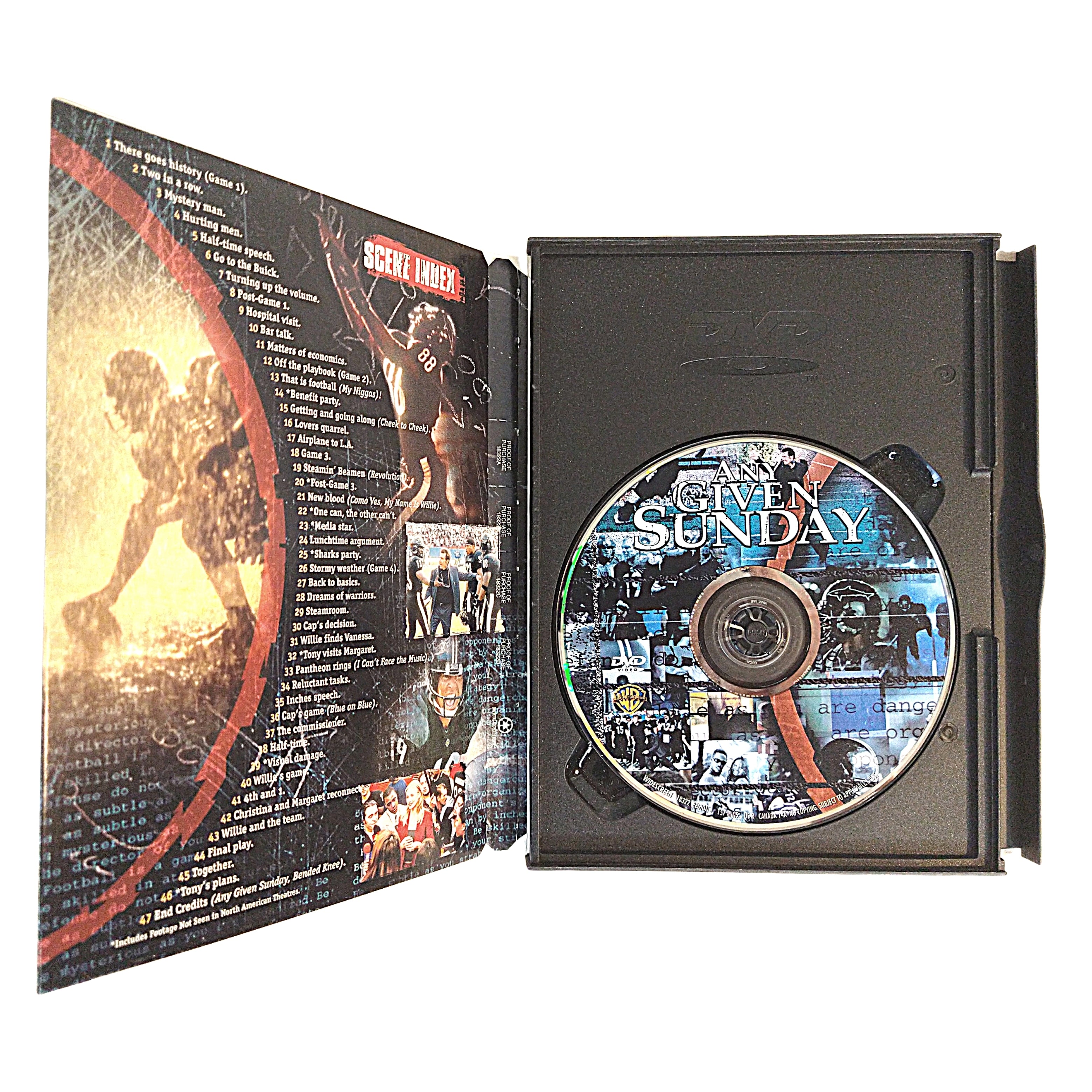 LL Cool J and Dennis Quaid Autograph Any Given Sunday DVD Movie Cover – Beckett BAS.