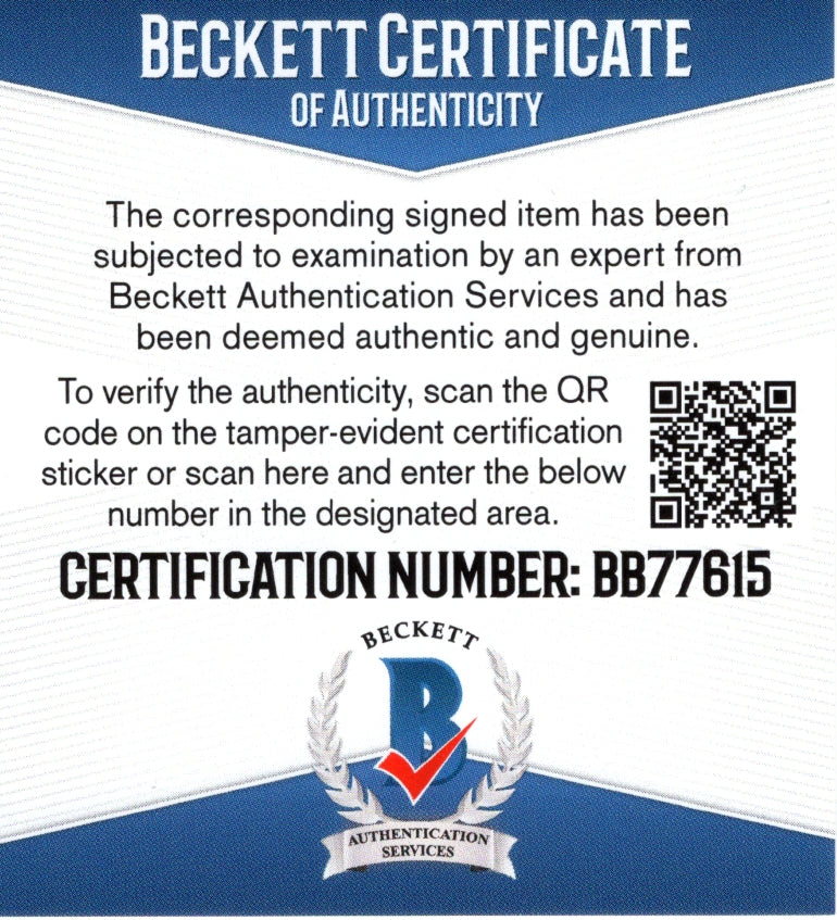 Mark Giordano auto photo – authentication sticker – Beckett COA