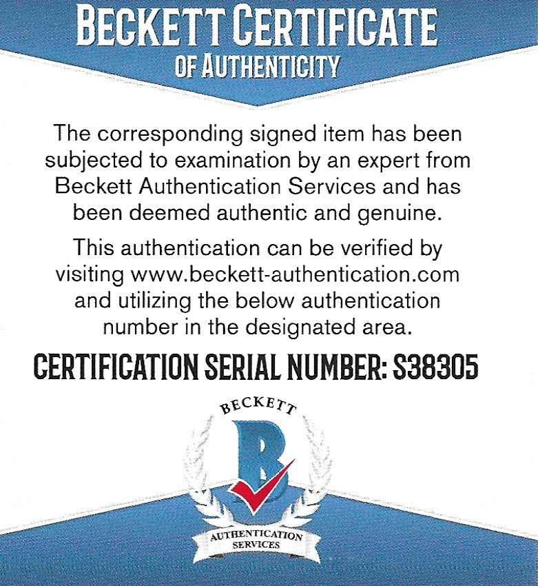 Mark Jankowski photo autograph – angled display – Beckett COA