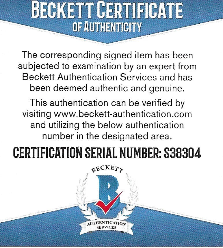 Melker Karlsson photo autograph – angled display – Beckett COA