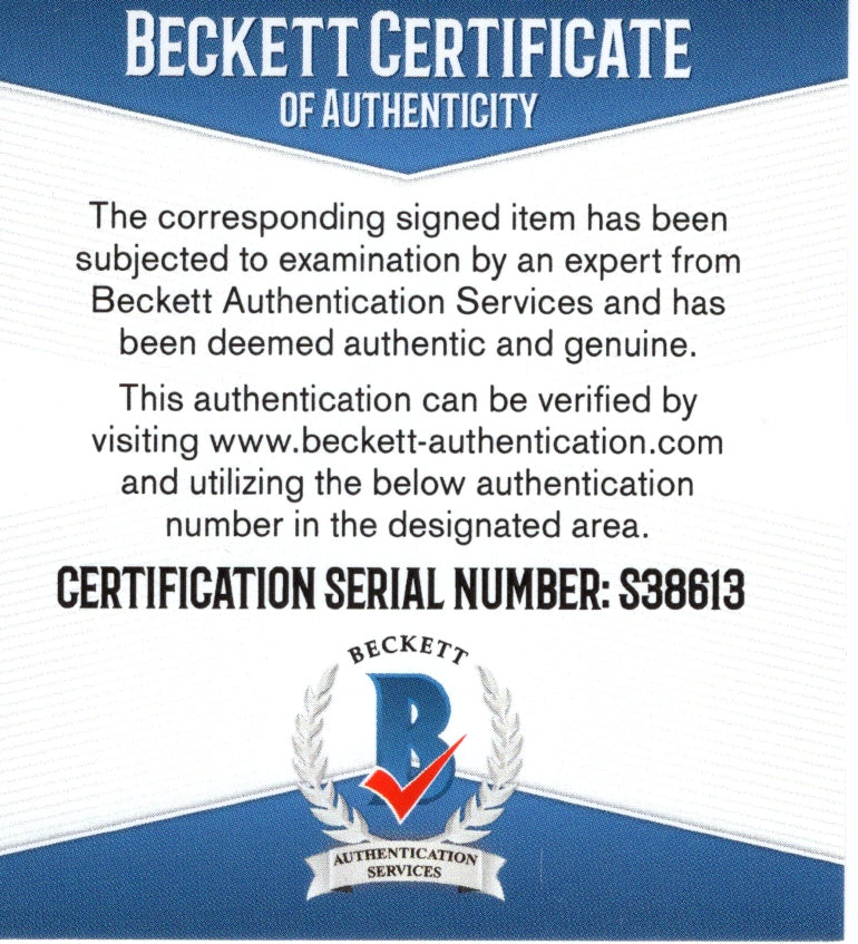 Melvin Gordon signed football – signature close-up – Beckett COA