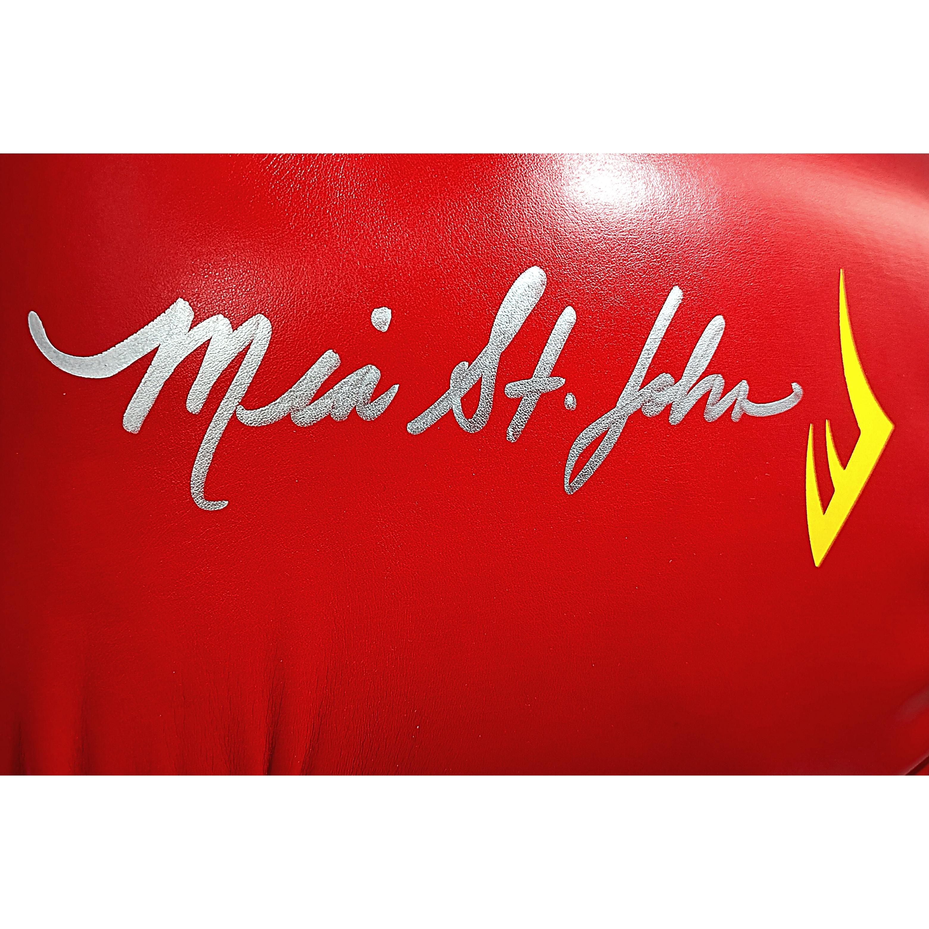 Mia St. John signed memorabilia – signature close-up – Beckett COA