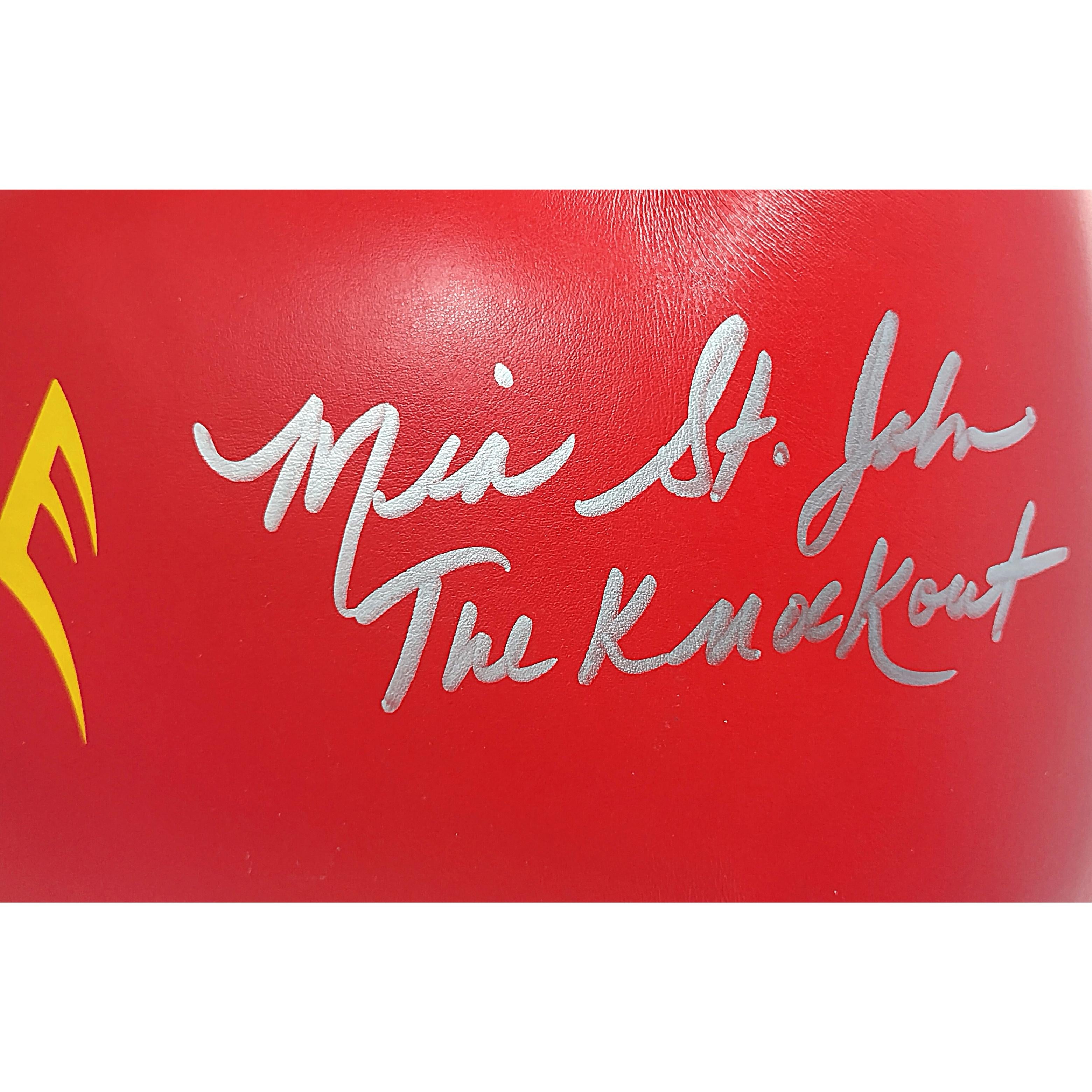 Mia St. John signed memorabilia – signature close-up – Beckett COA