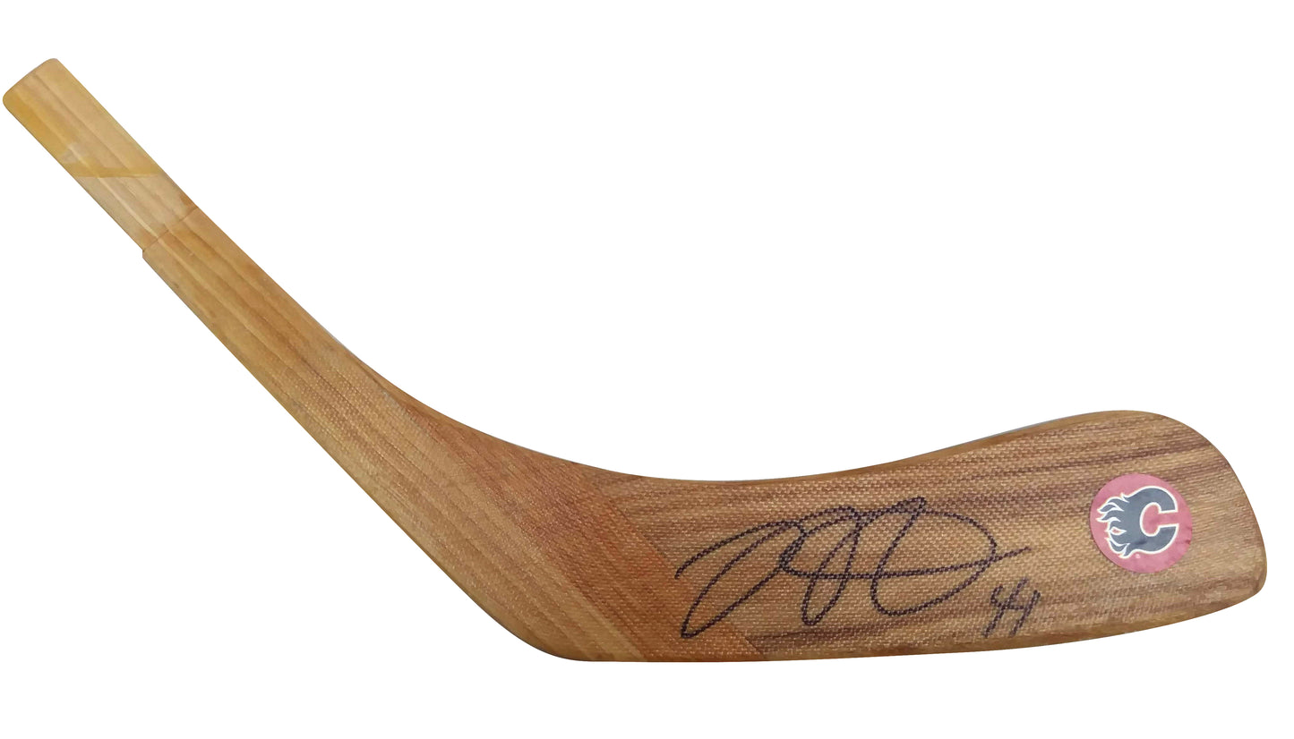 Hockey- Autographed- Mike Smith Signed Calgary Flames Logo Hockey Stick Blade Proof- Beckett Authentication Services BAS S38365 202